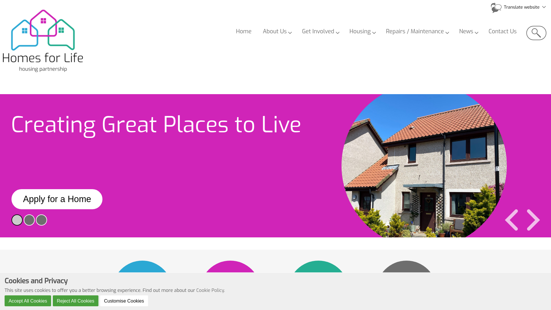 Website screenshot