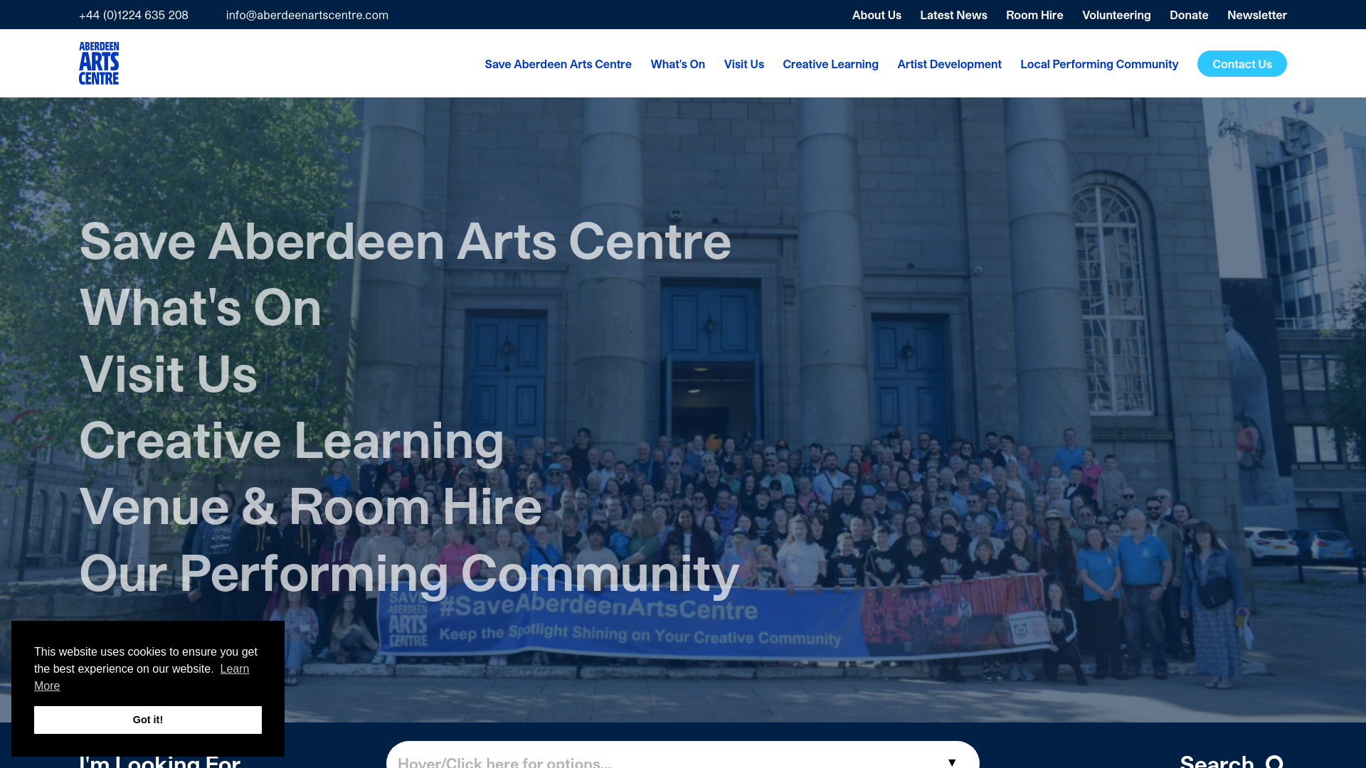 Website screenshot