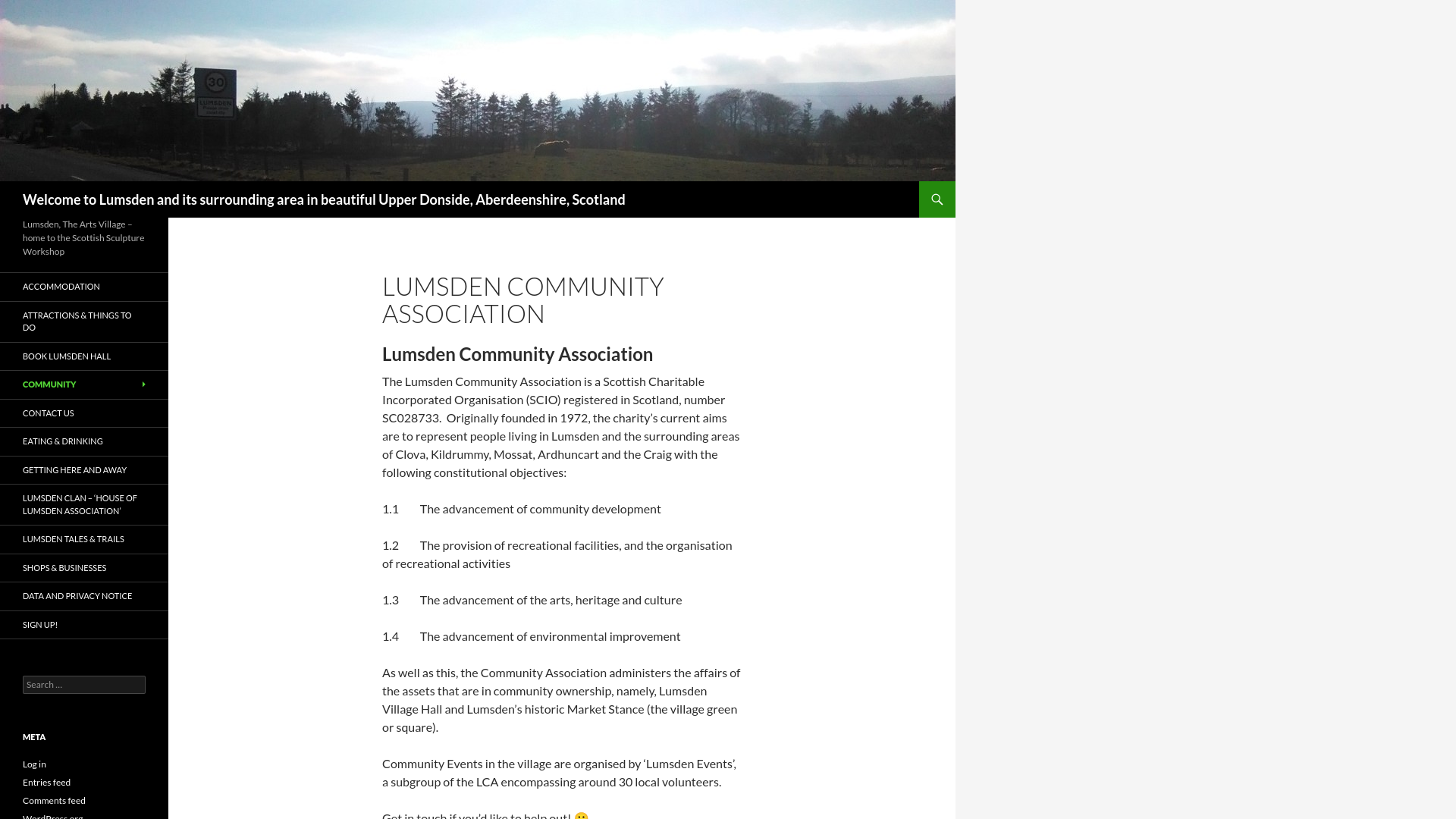 Website screenshot