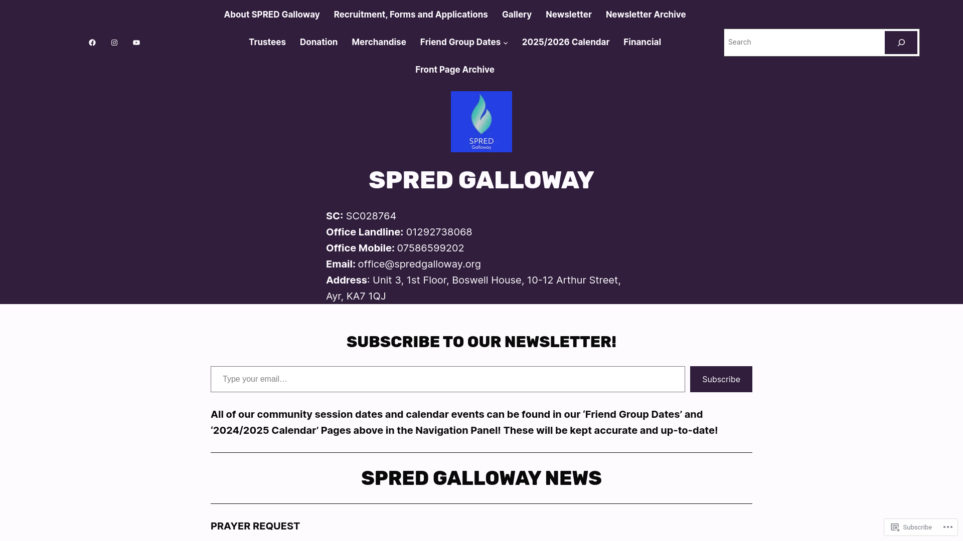Website screenshot