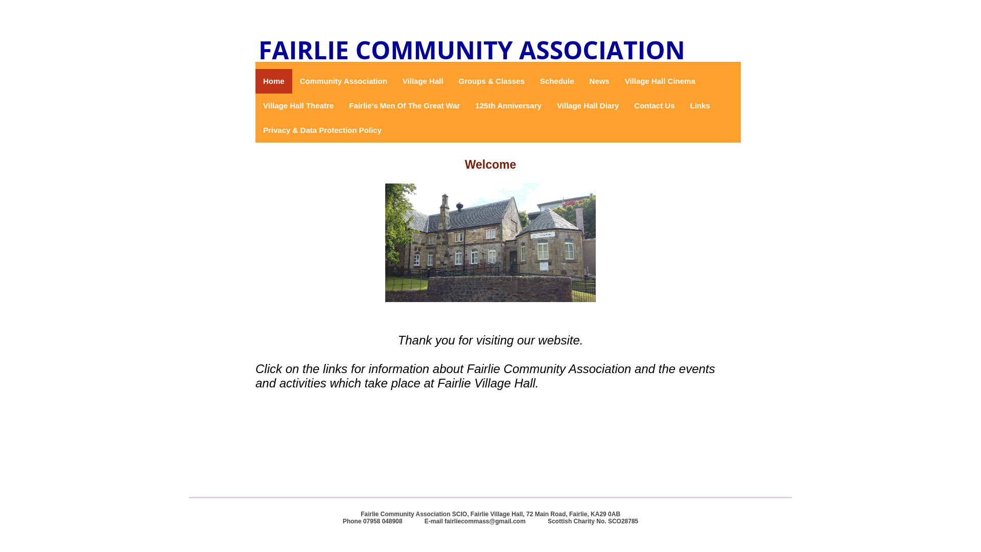 Website screenshot