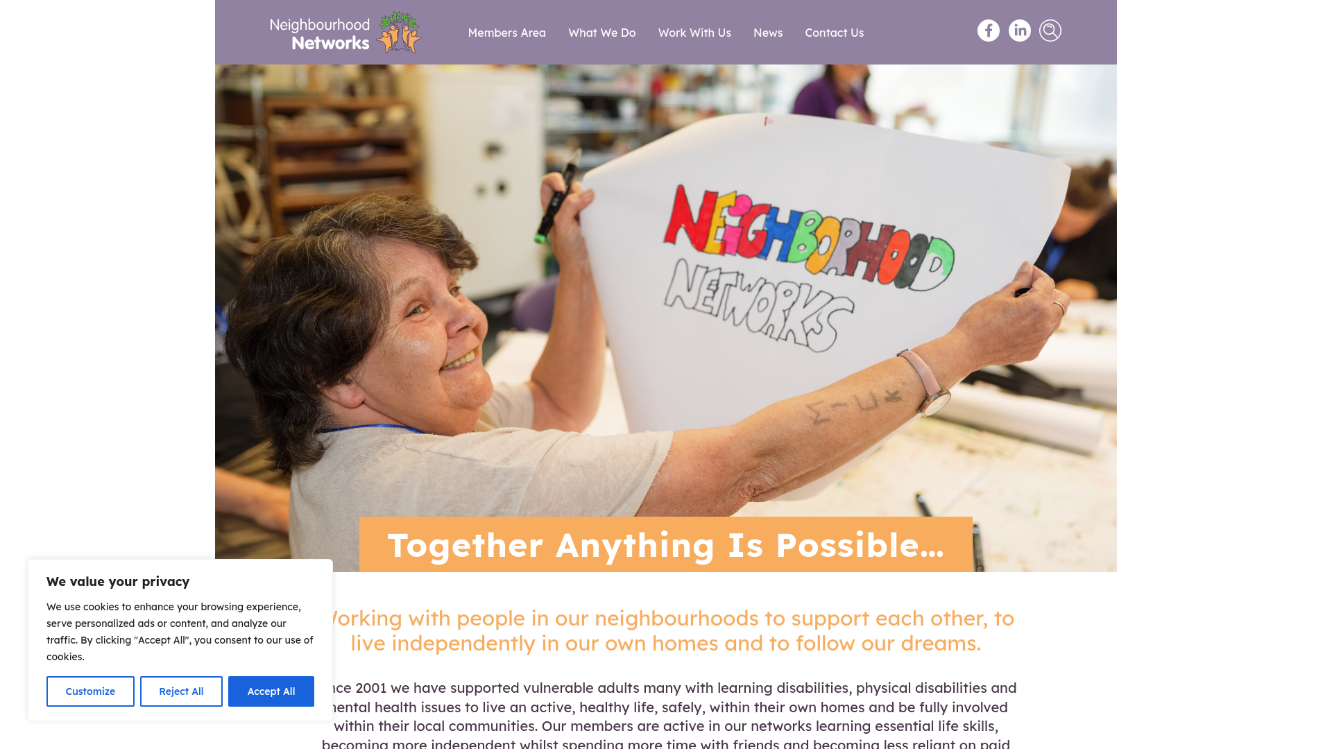 Website screenshot