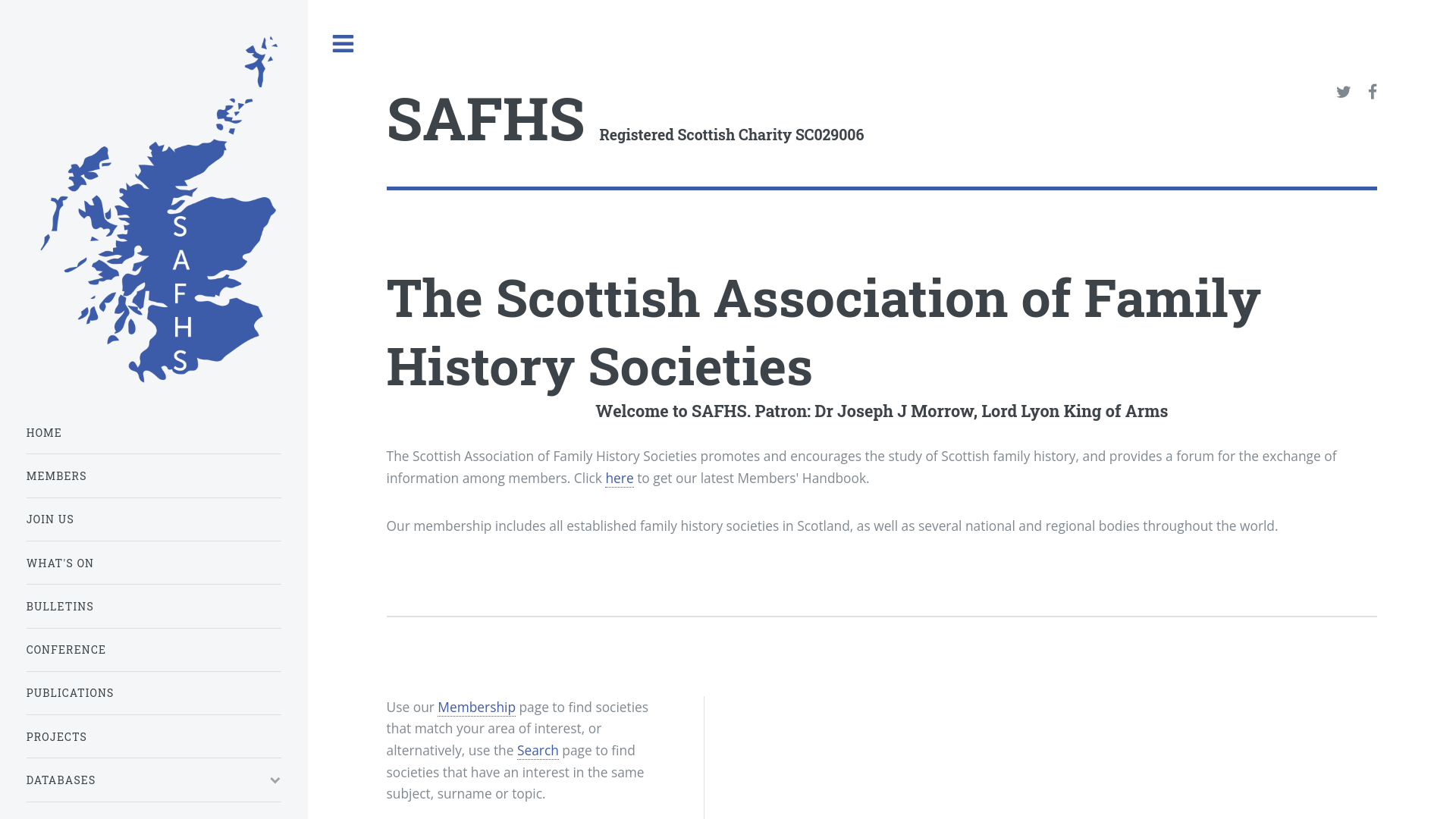 Website screenshot
