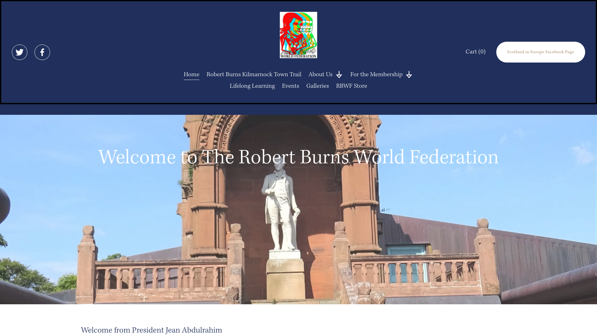 Website screenshot
