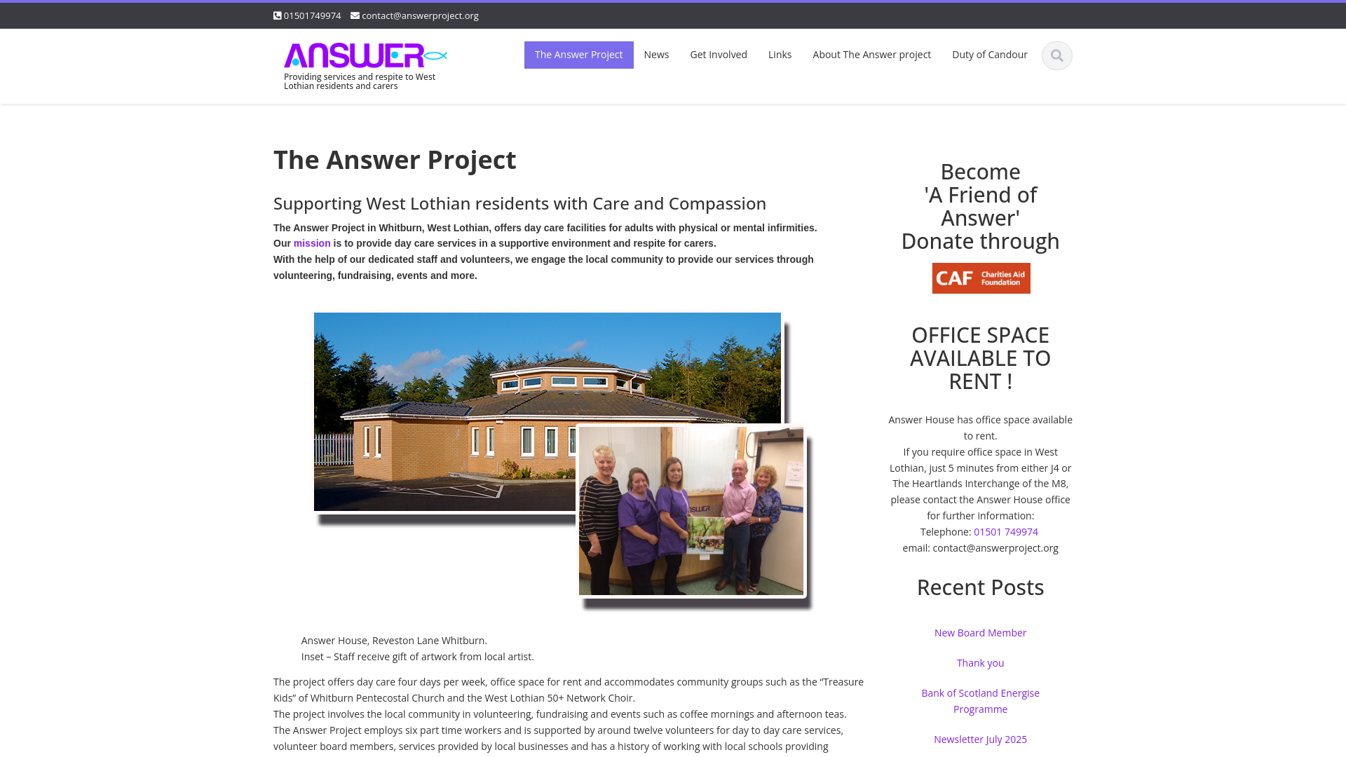 Website screenshot
