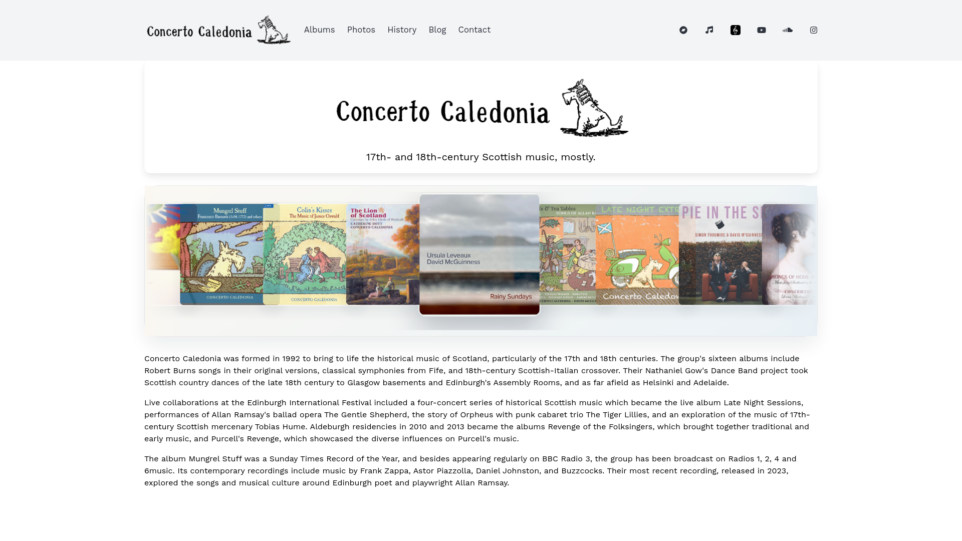 Website screenshot