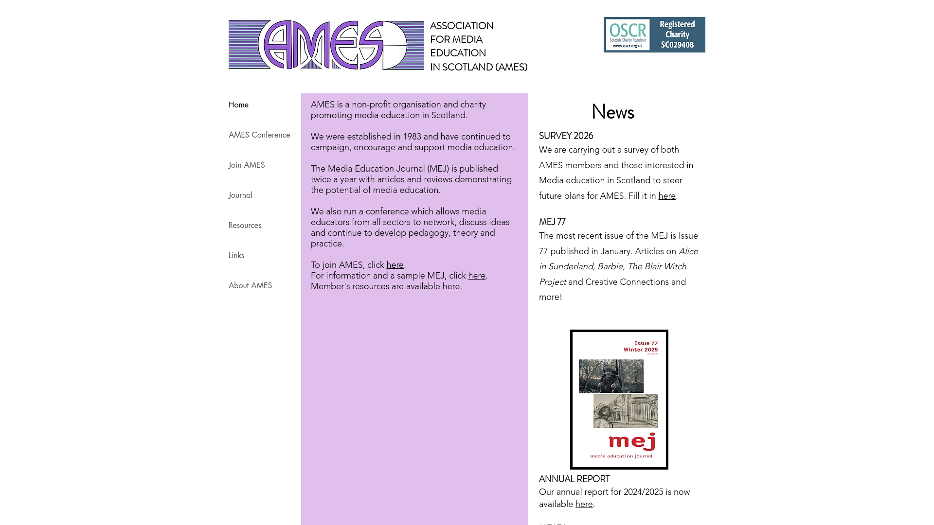 Website screenshot