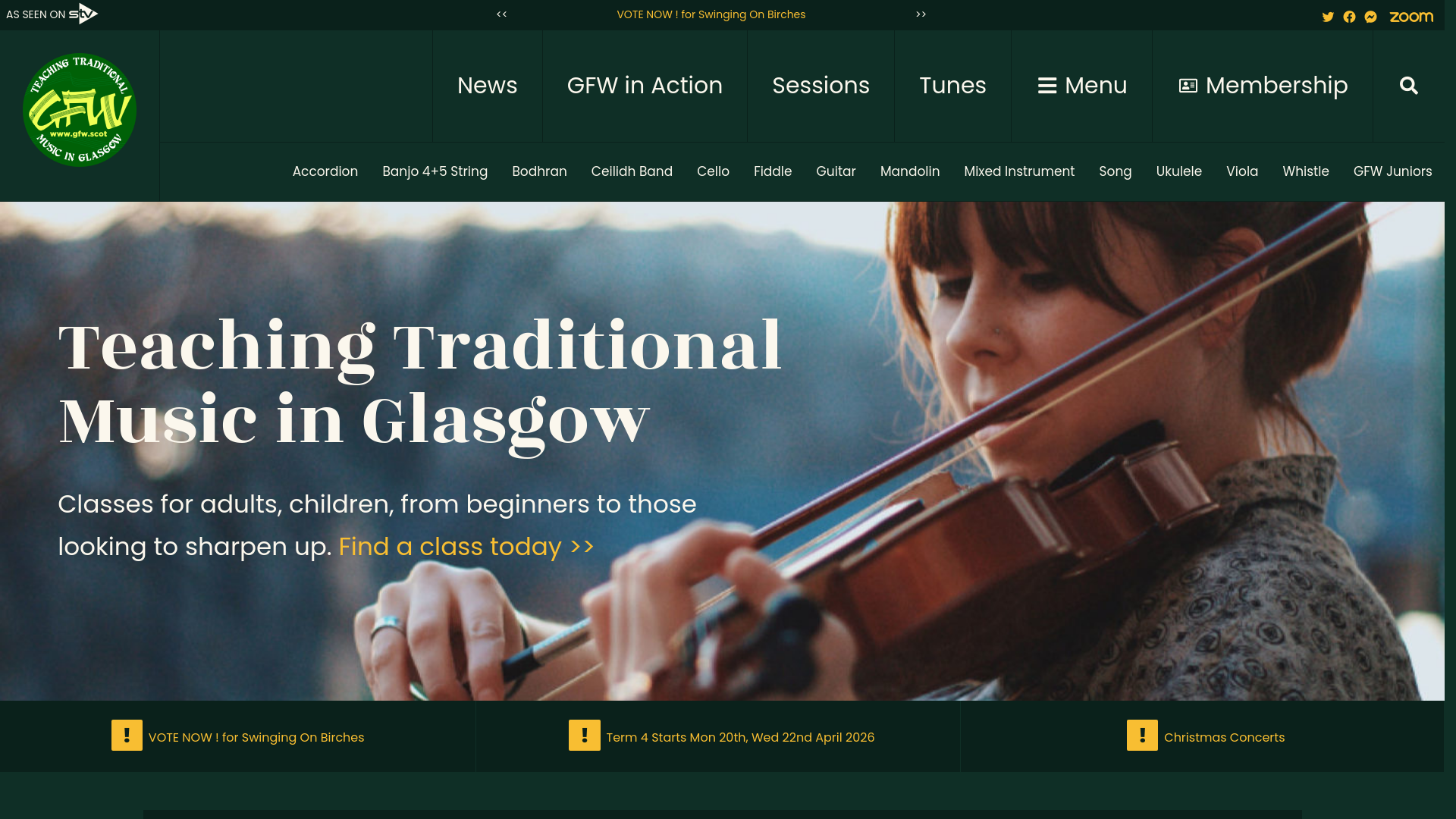 Website screenshot