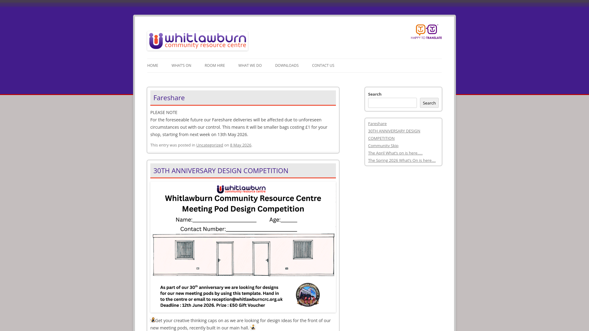 Website screenshot