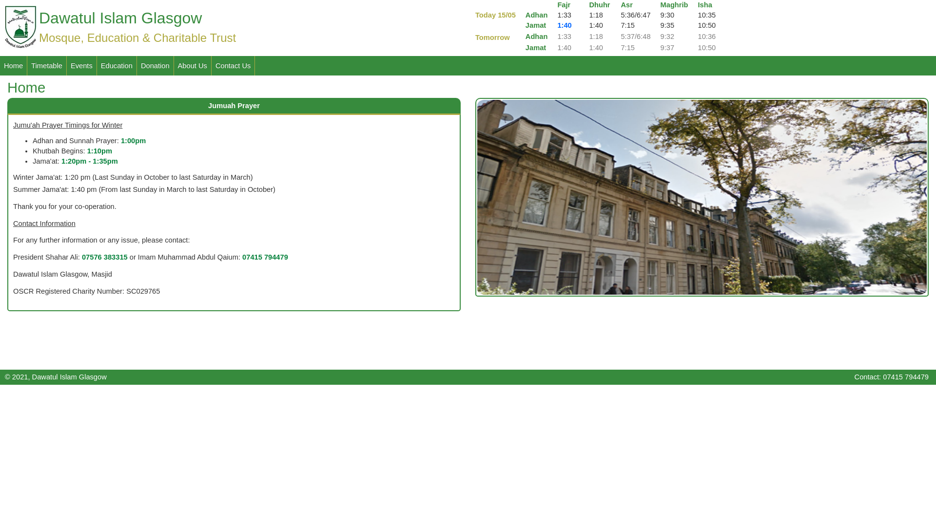 Website screenshot
