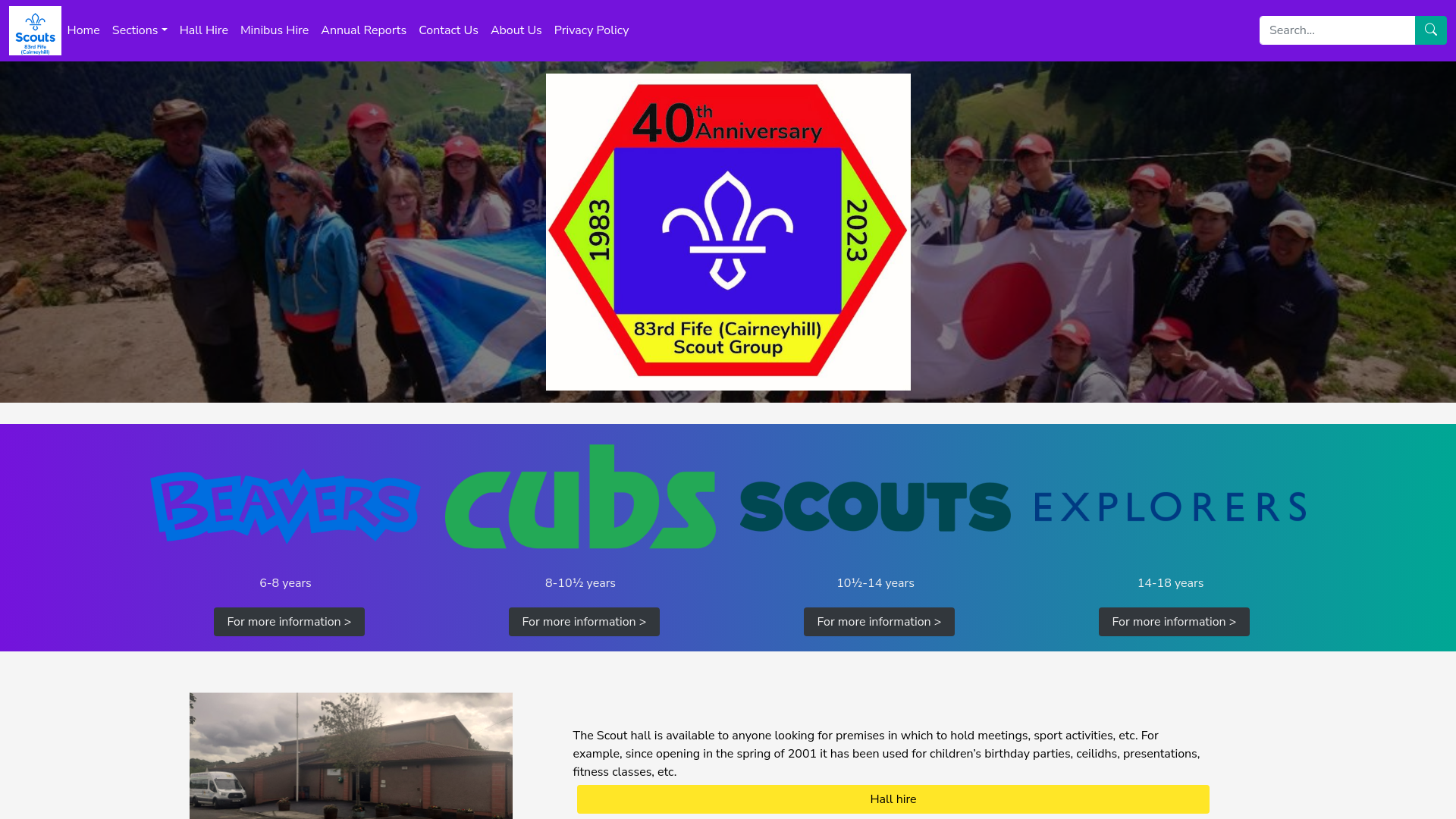 Website screenshot