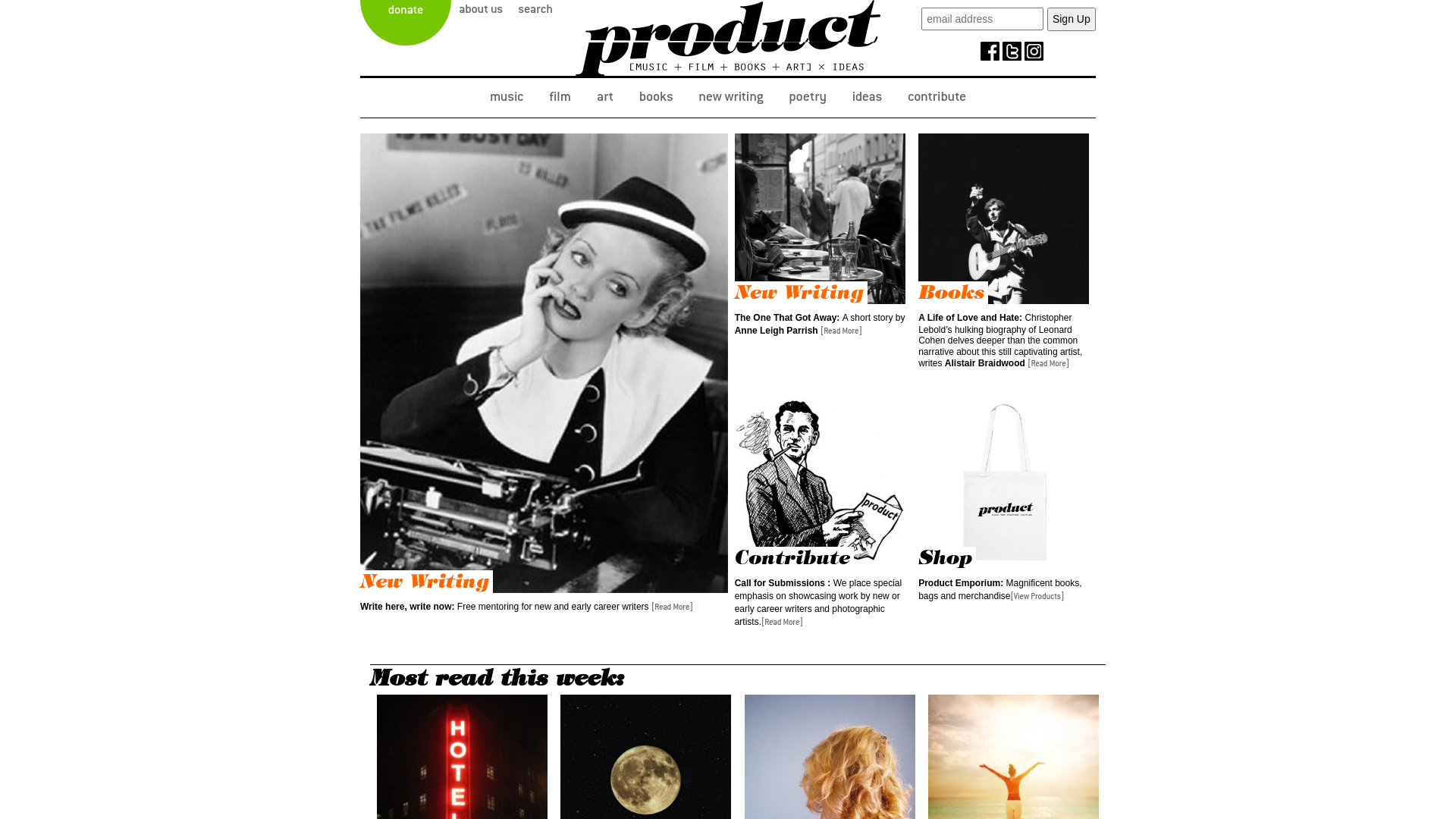 Website screenshot