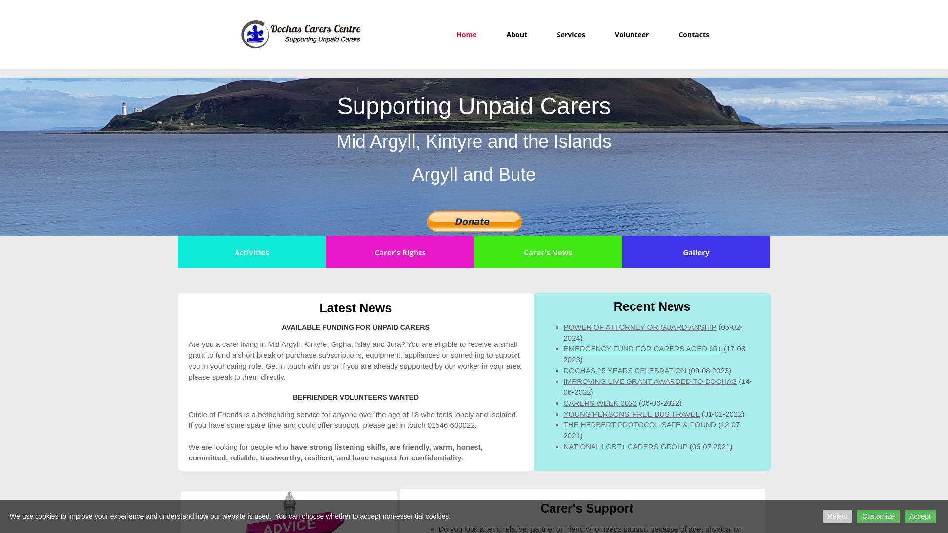 Website screenshot