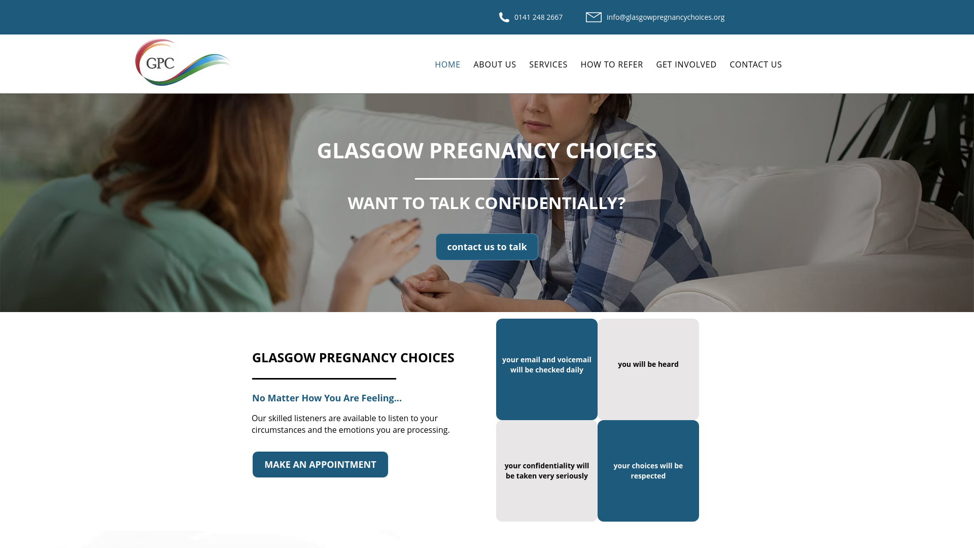 Website screenshot