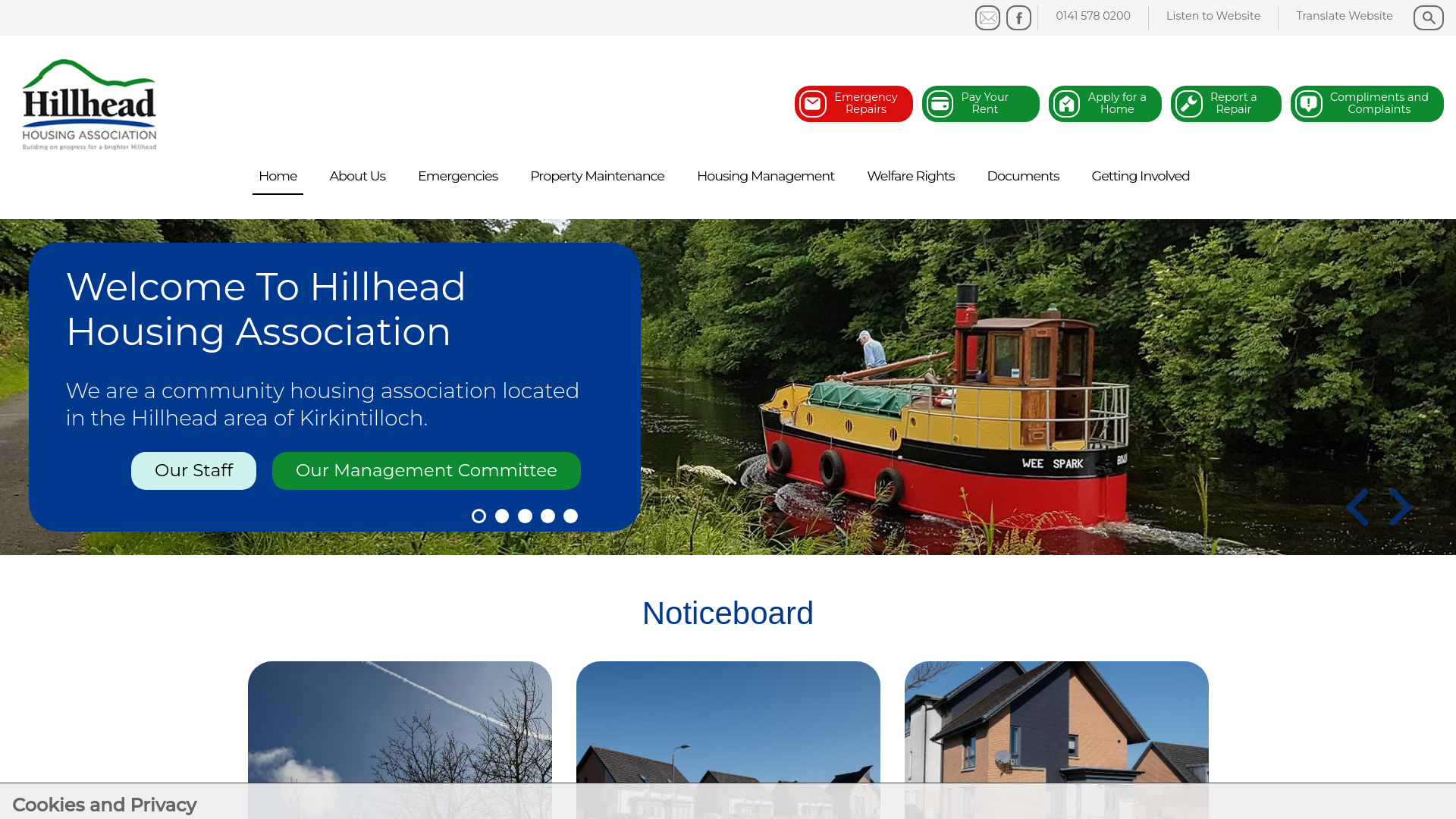 Website screenshot
