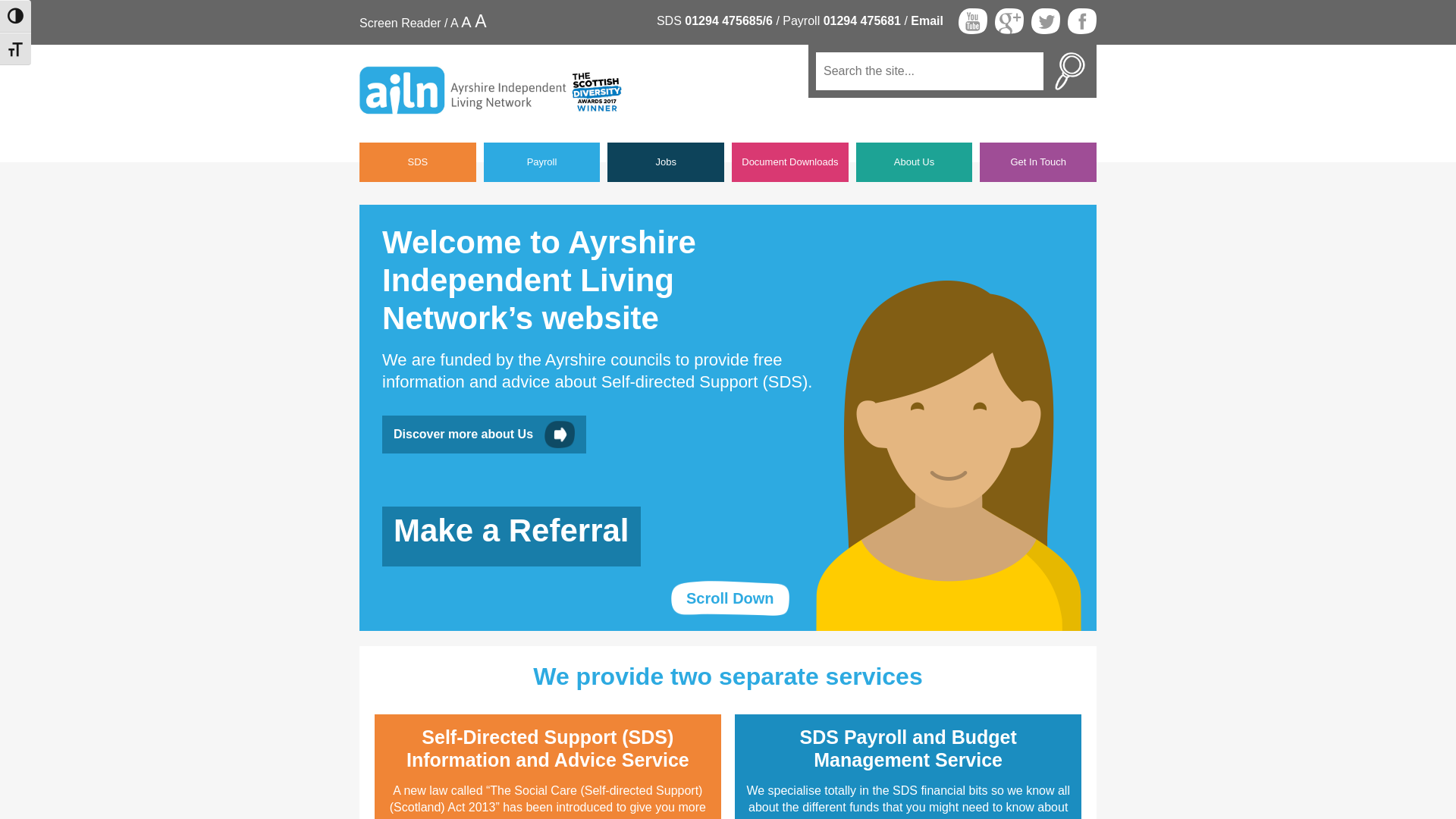 Website screenshot