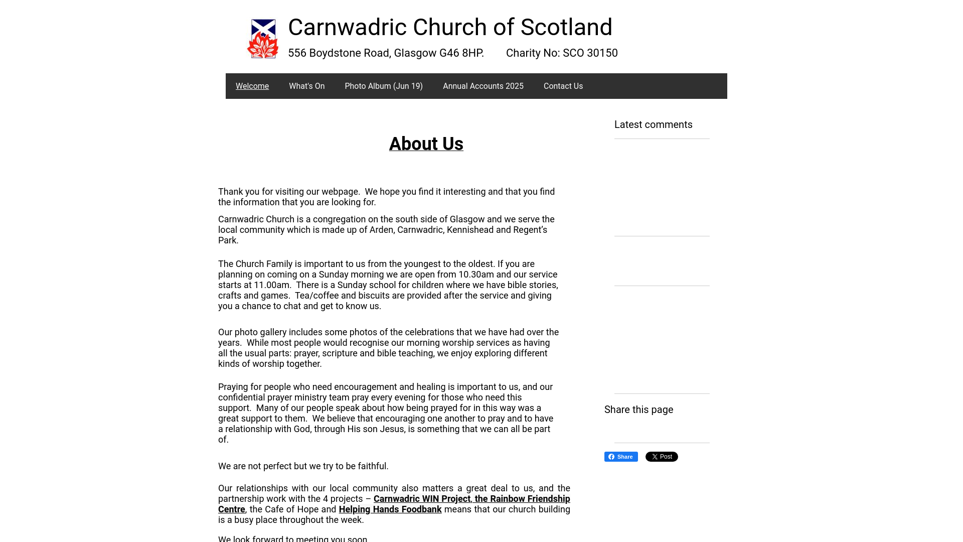 Website screenshot