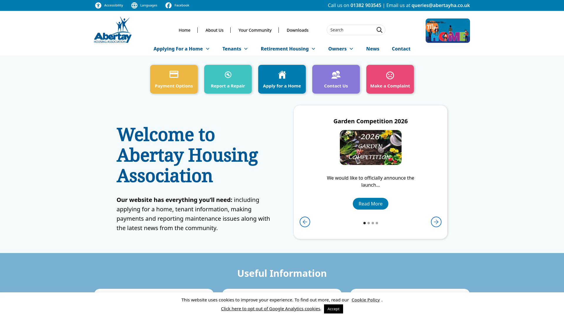 Website screenshot