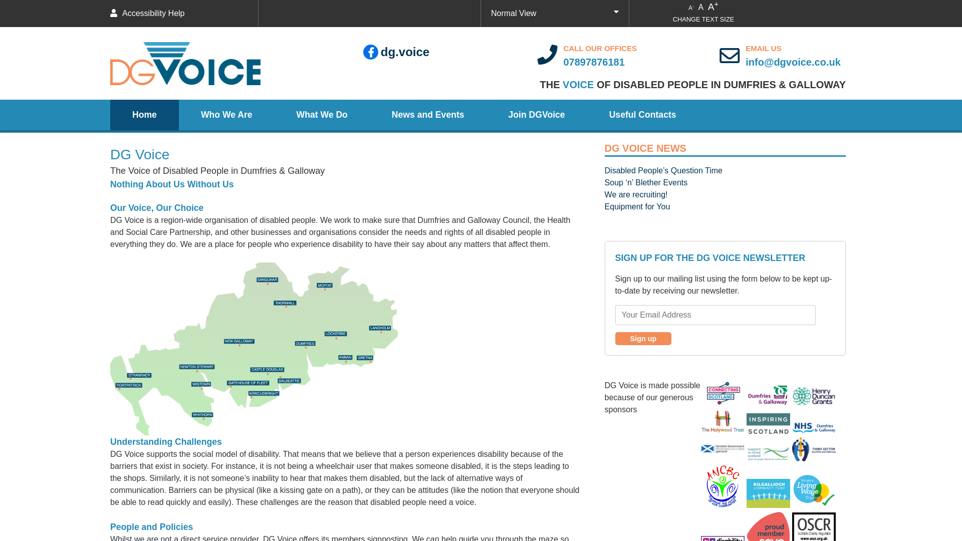 Website screenshot