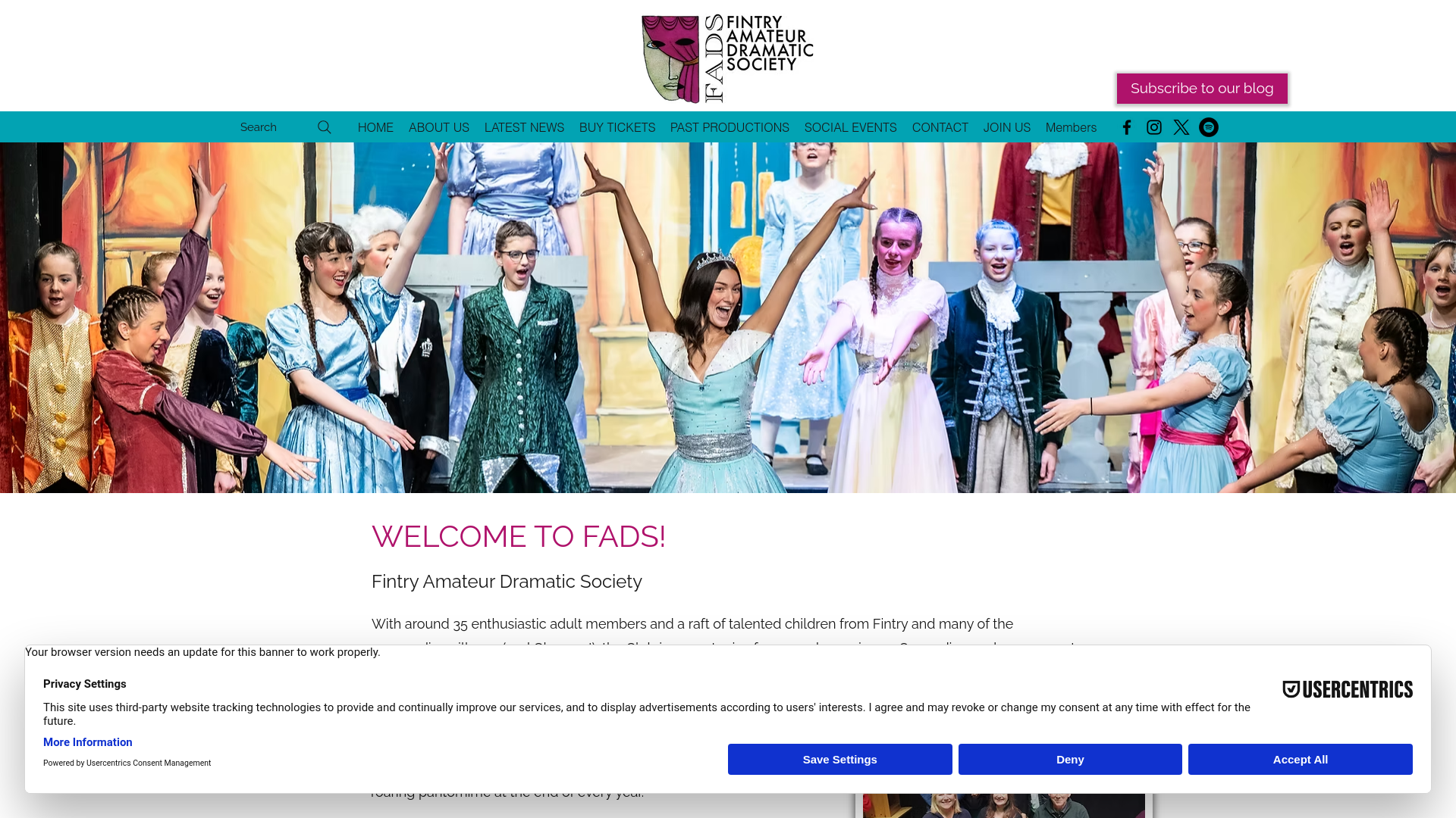 Website screenshot