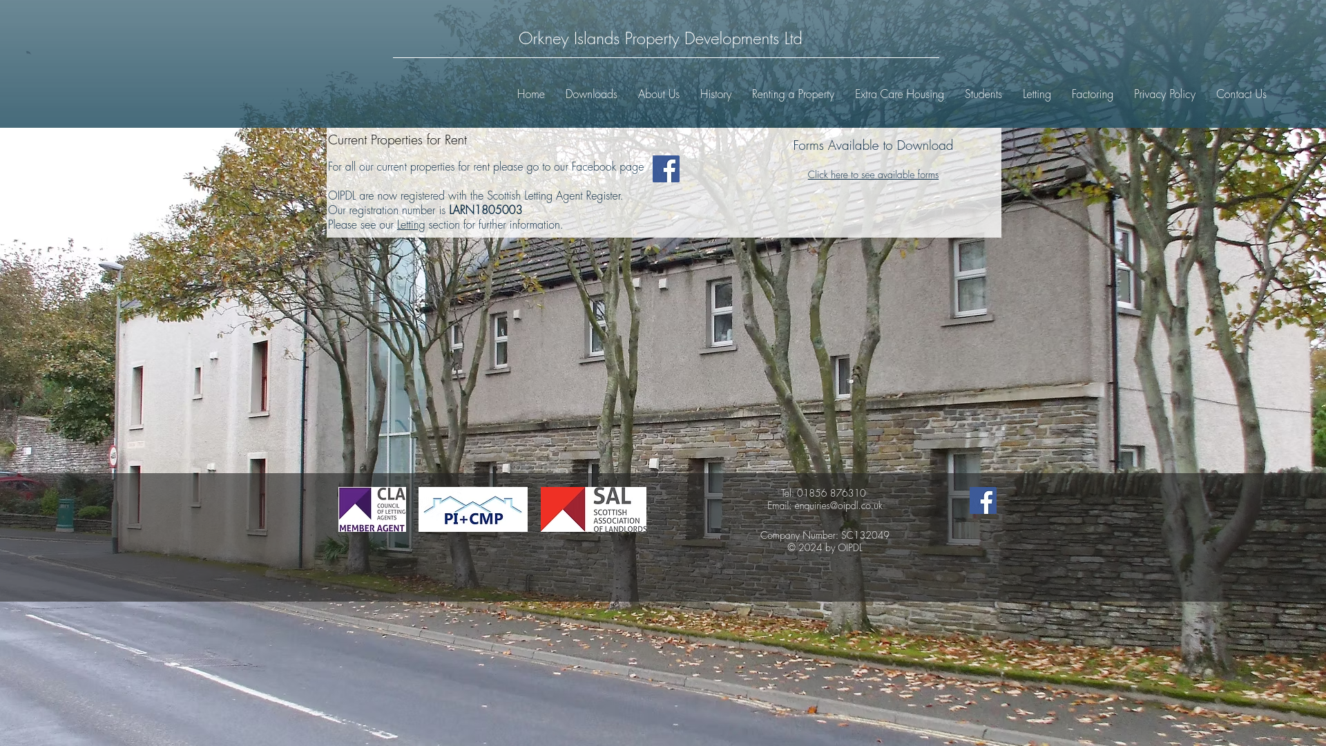 Website screenshot