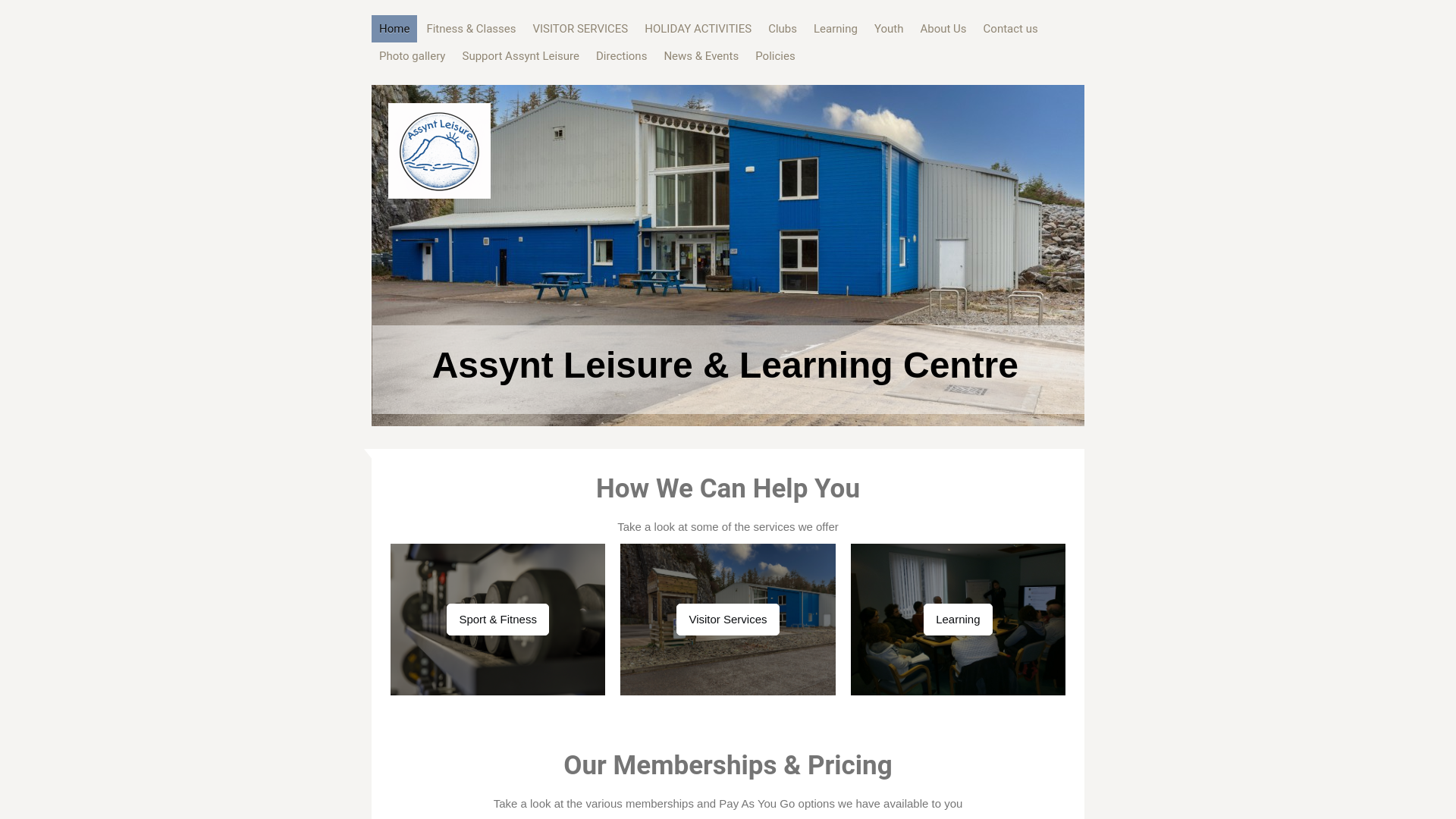 Website screenshot