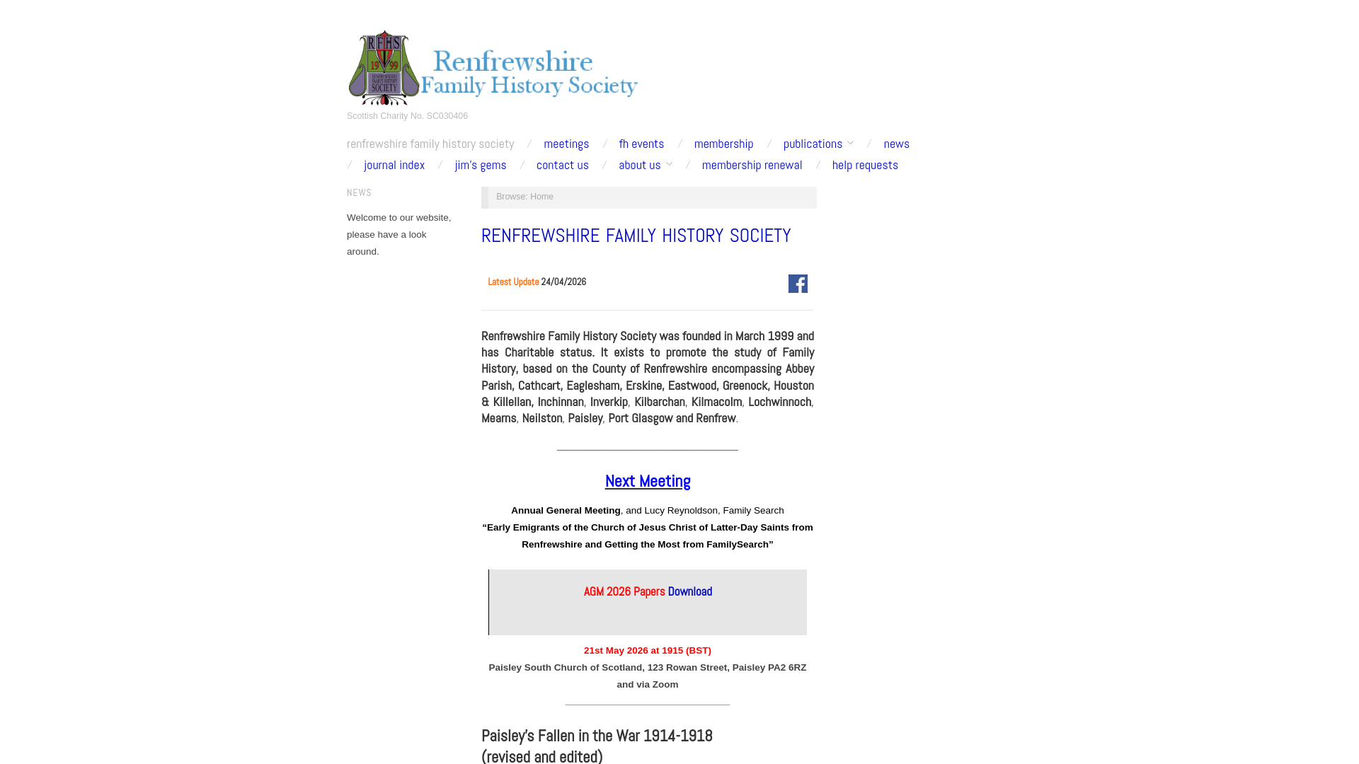 Website screenshot