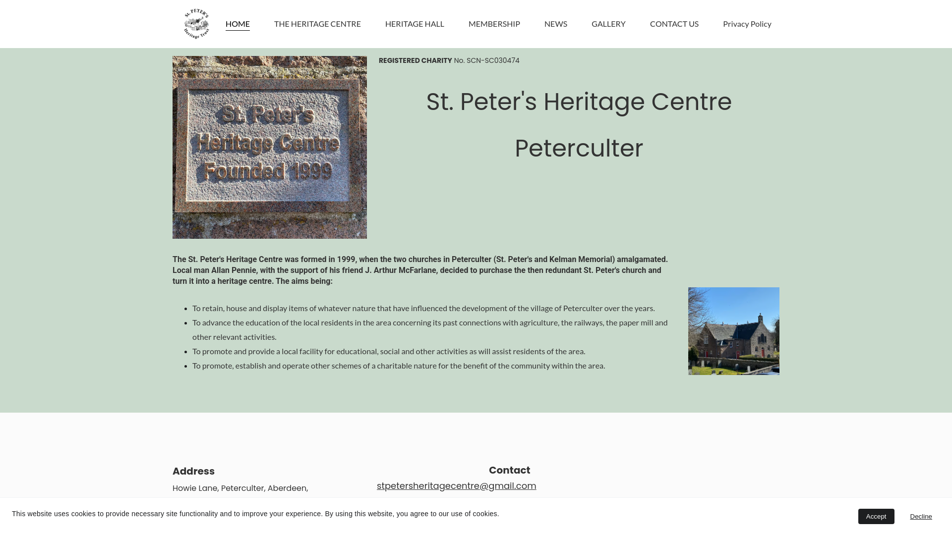 Website screenshot