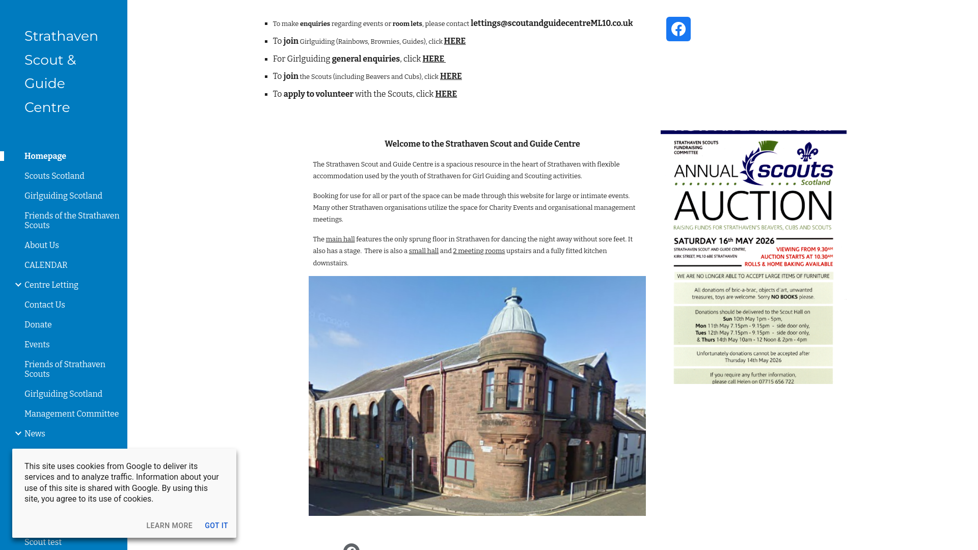 Website screenshot
