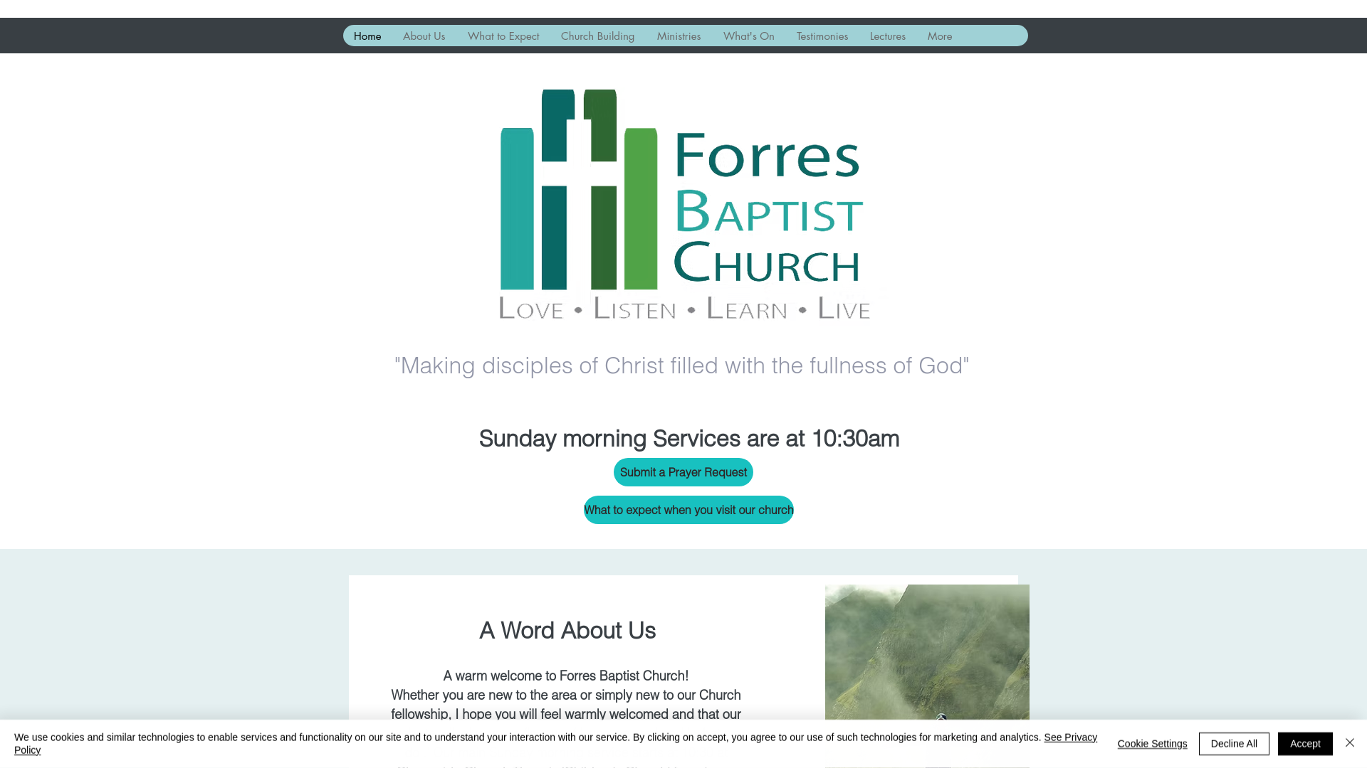 Website screenshot