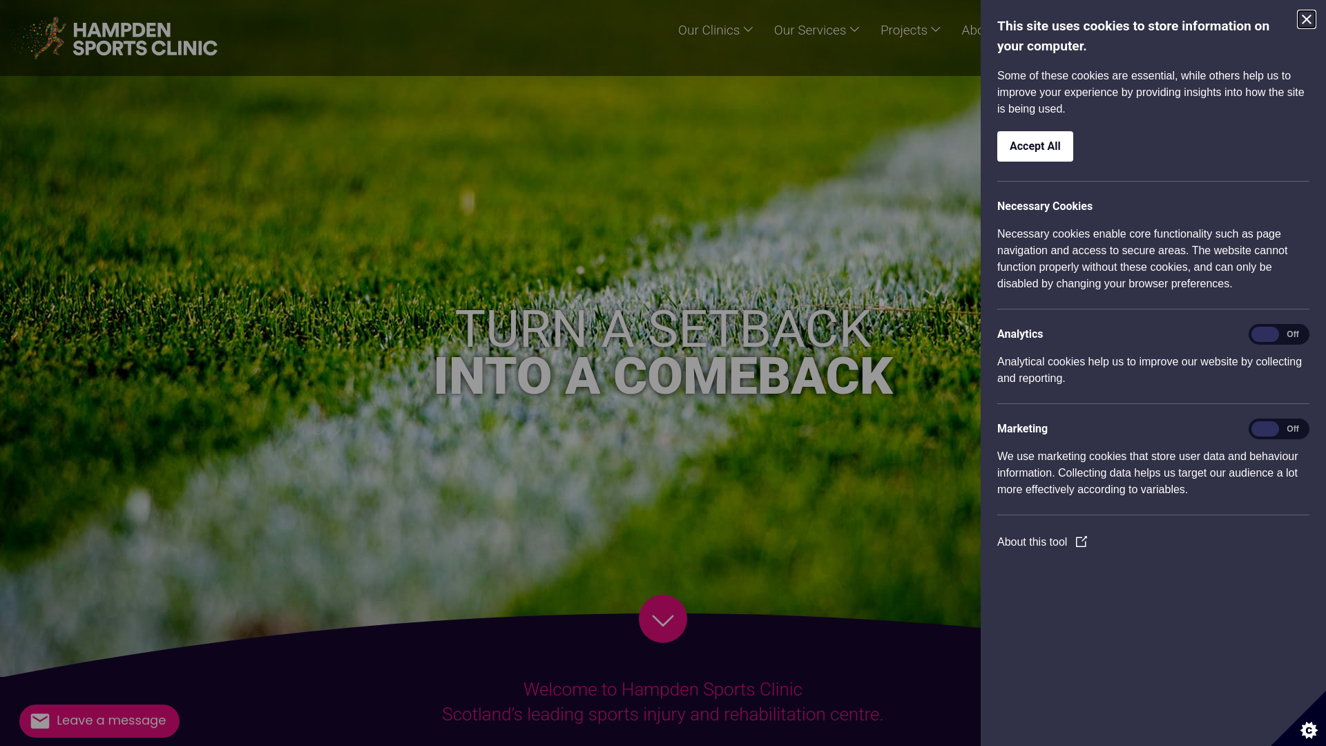 Website screenshot
