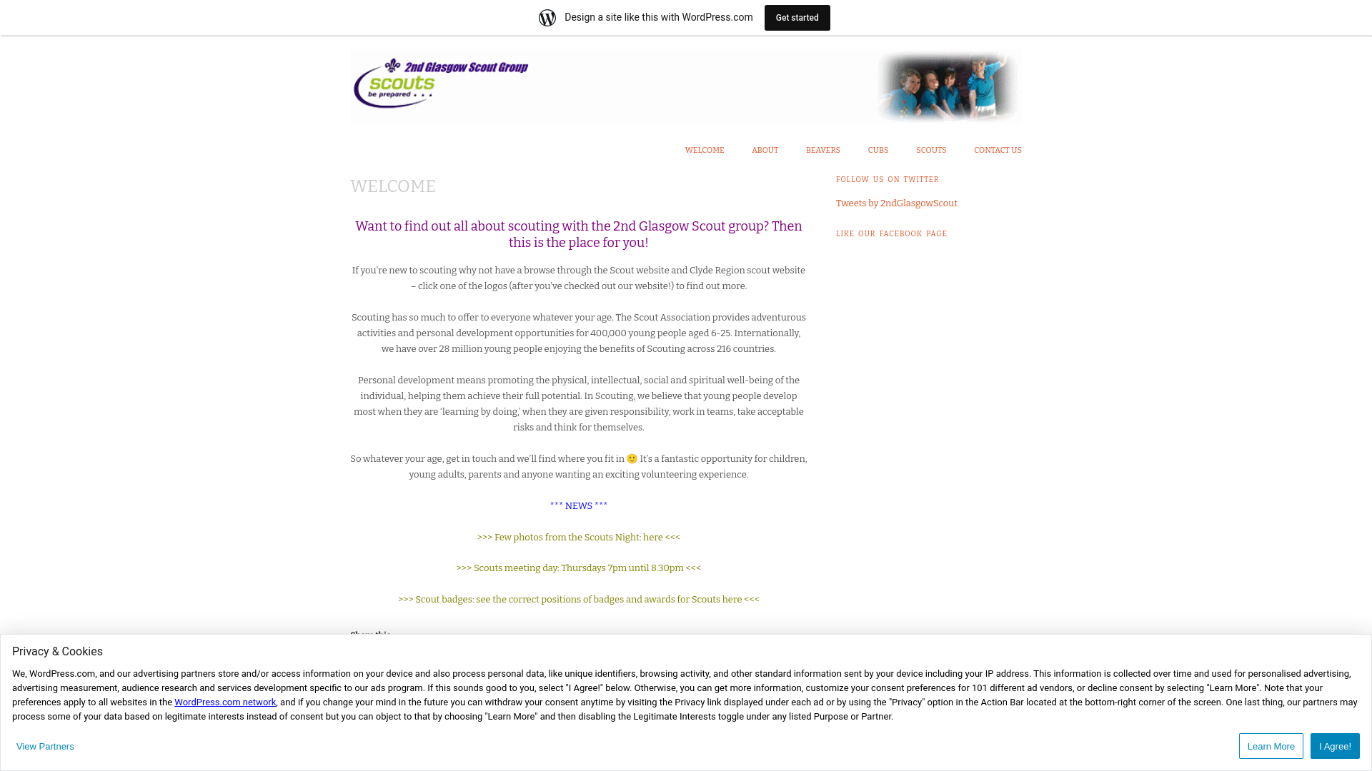 Website screenshot