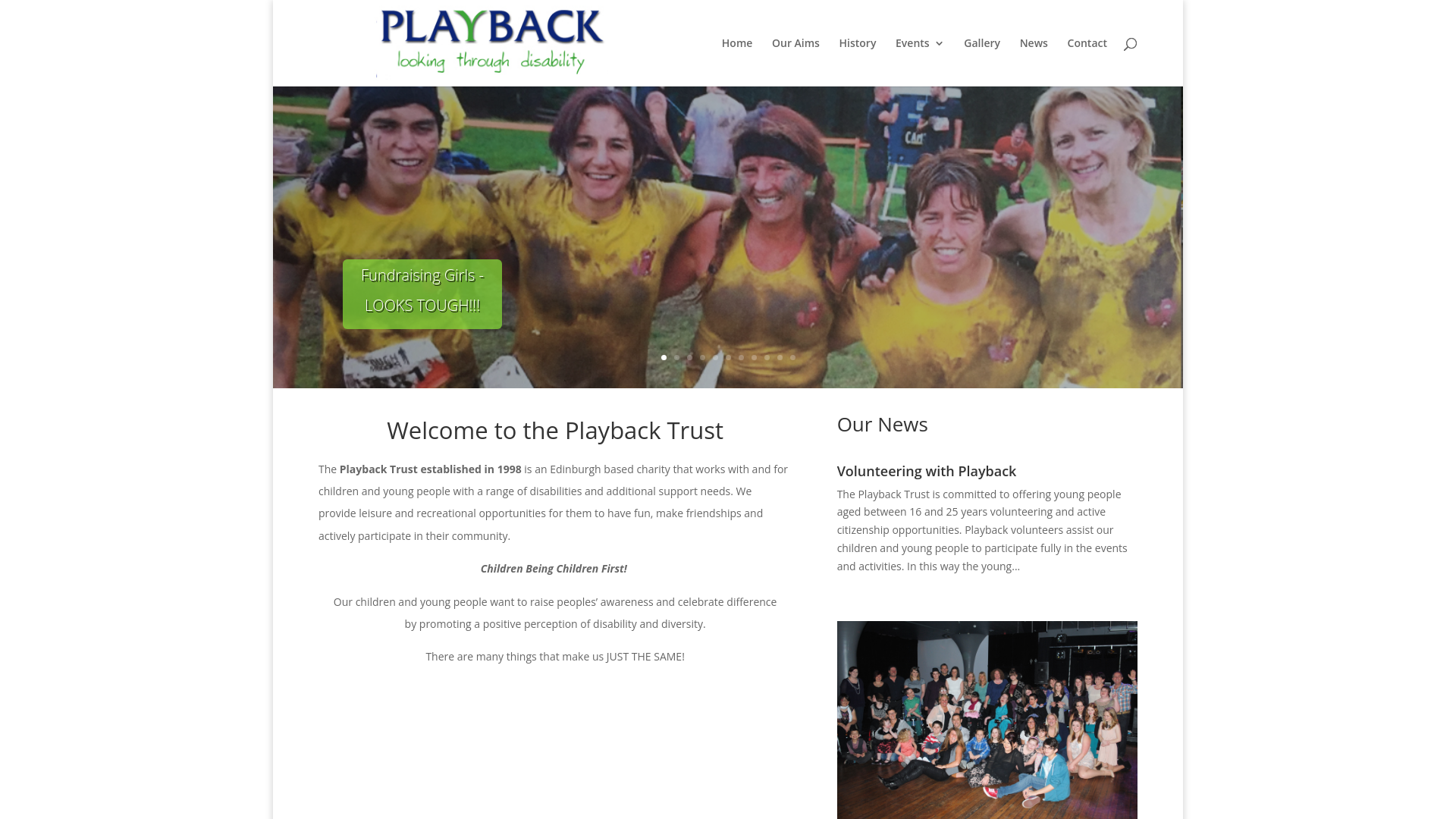 Website screenshot