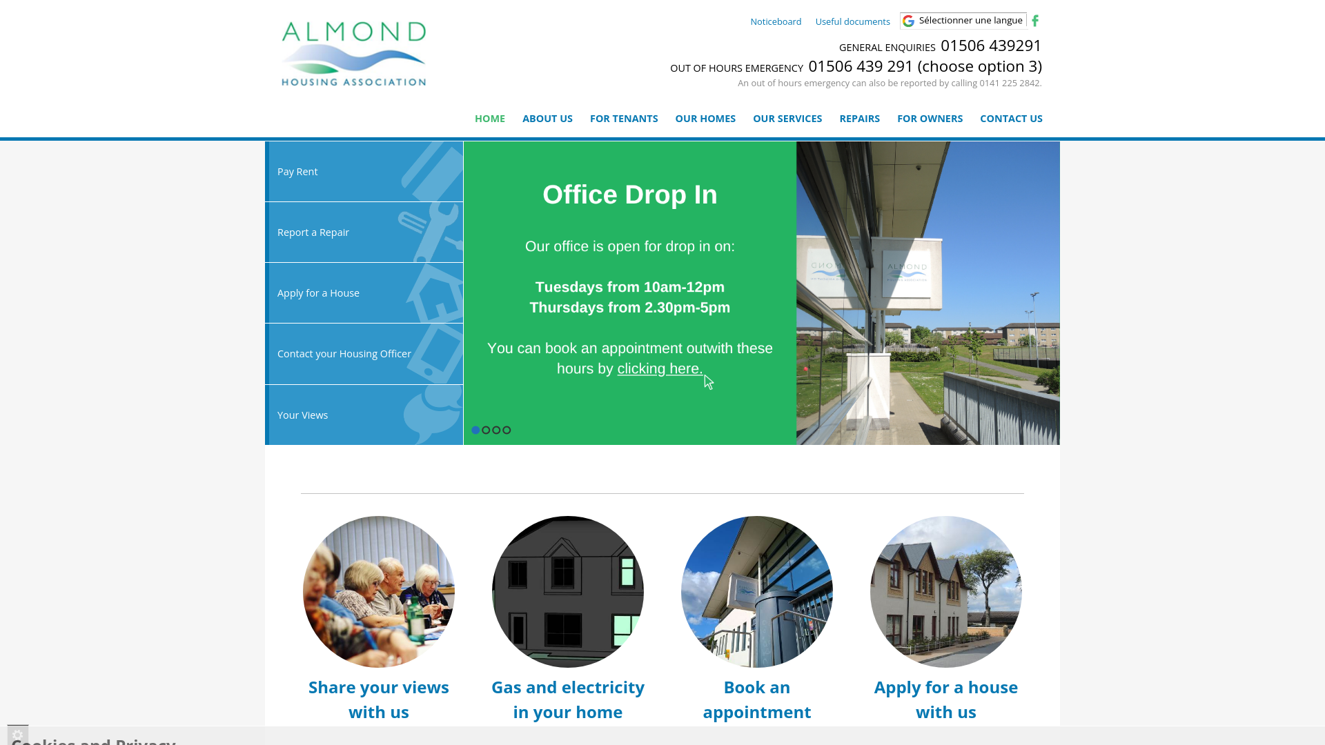Website screenshot