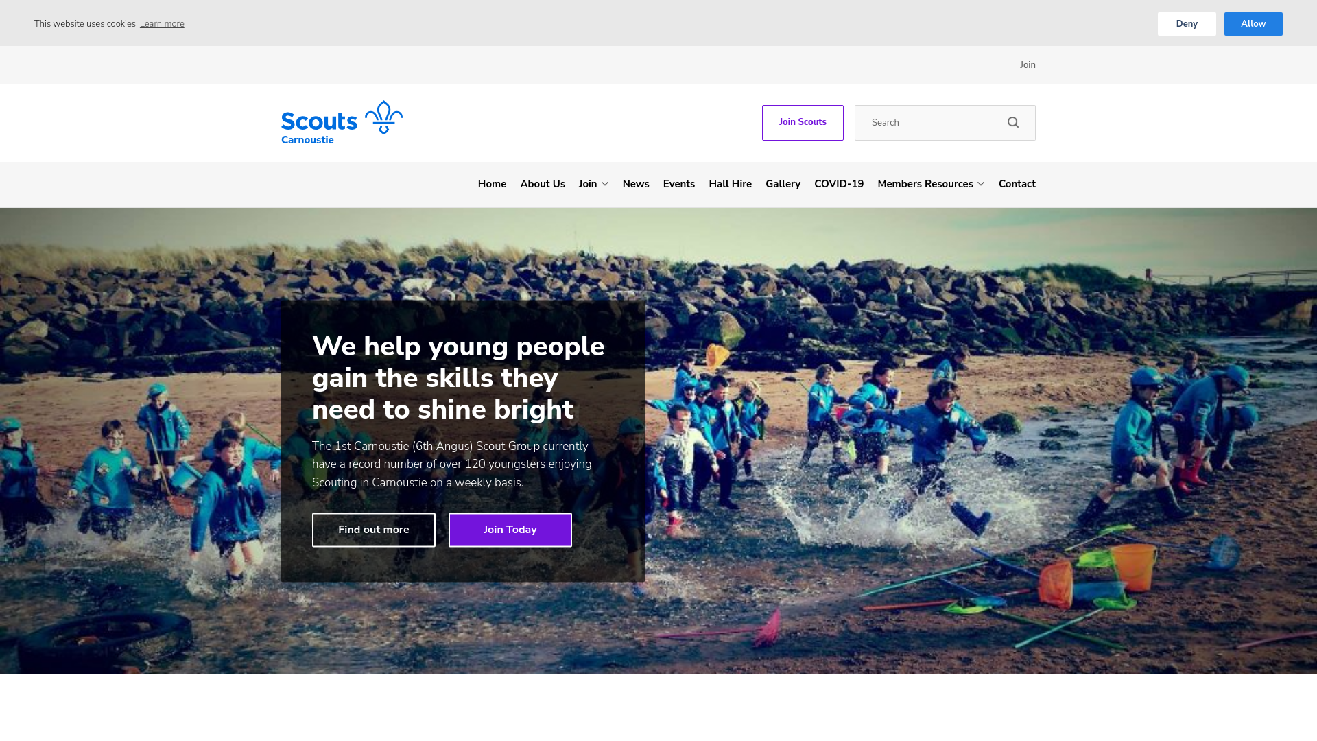 Website screenshot