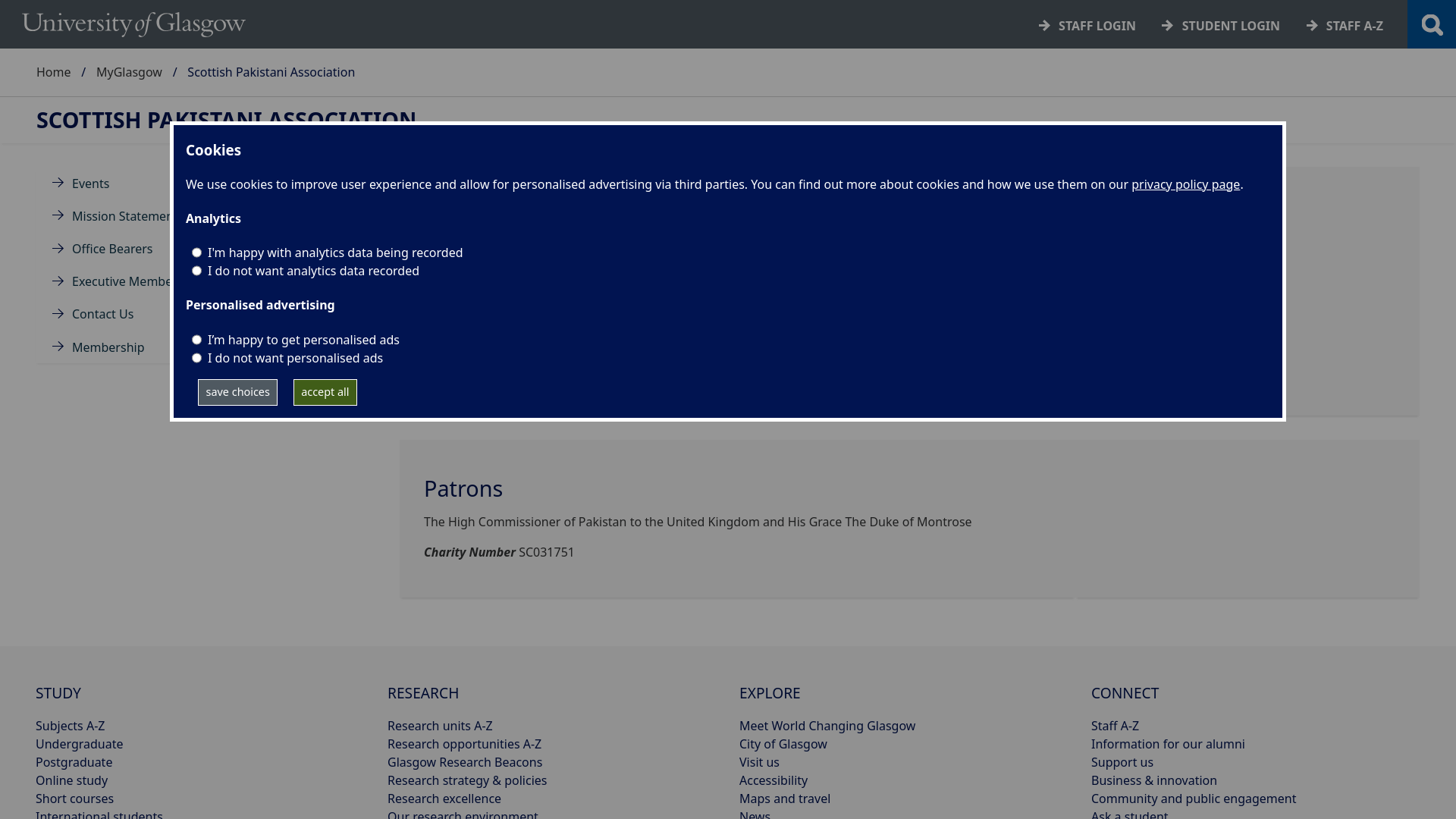 Website screenshot