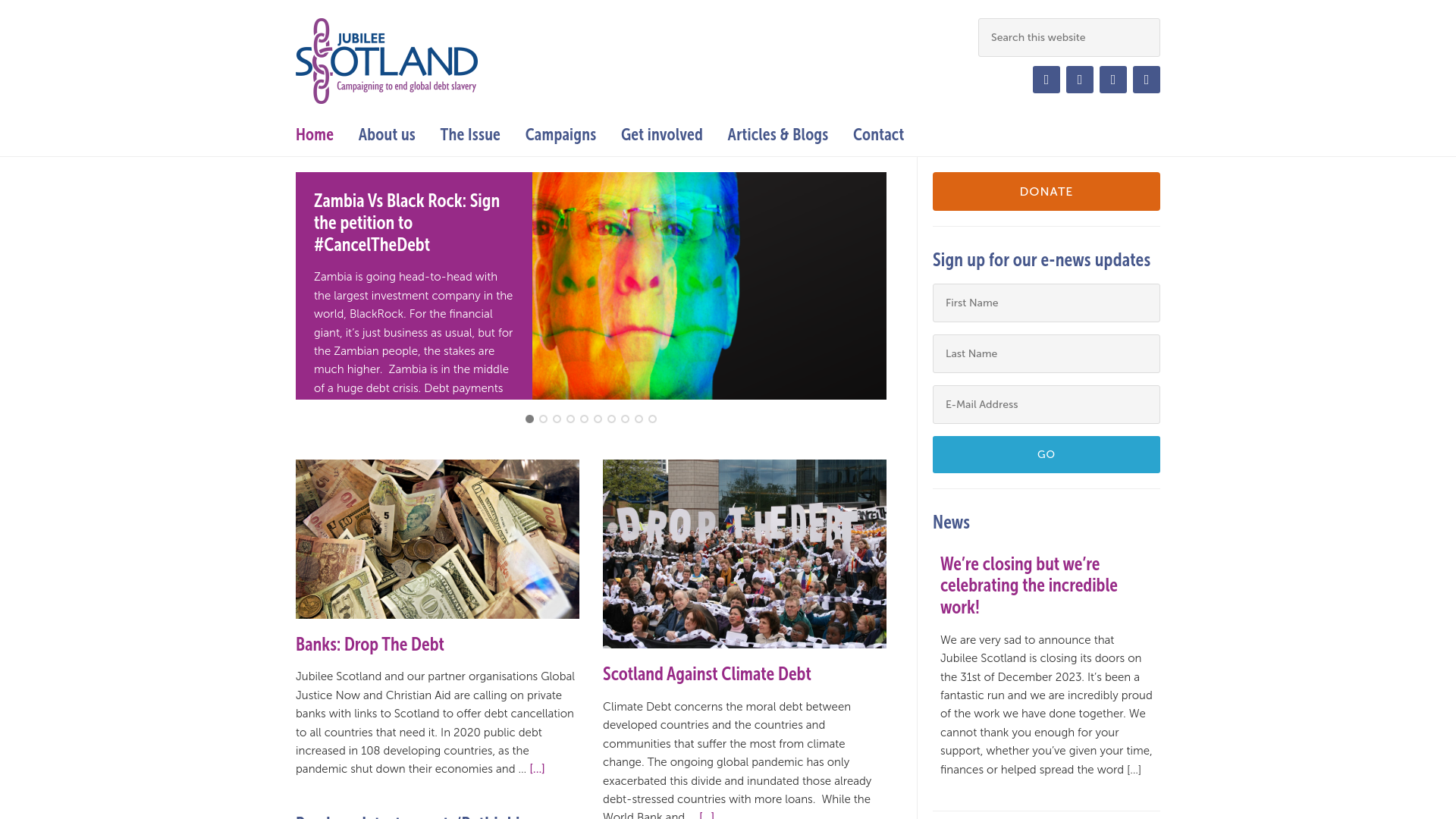 Website screenshot