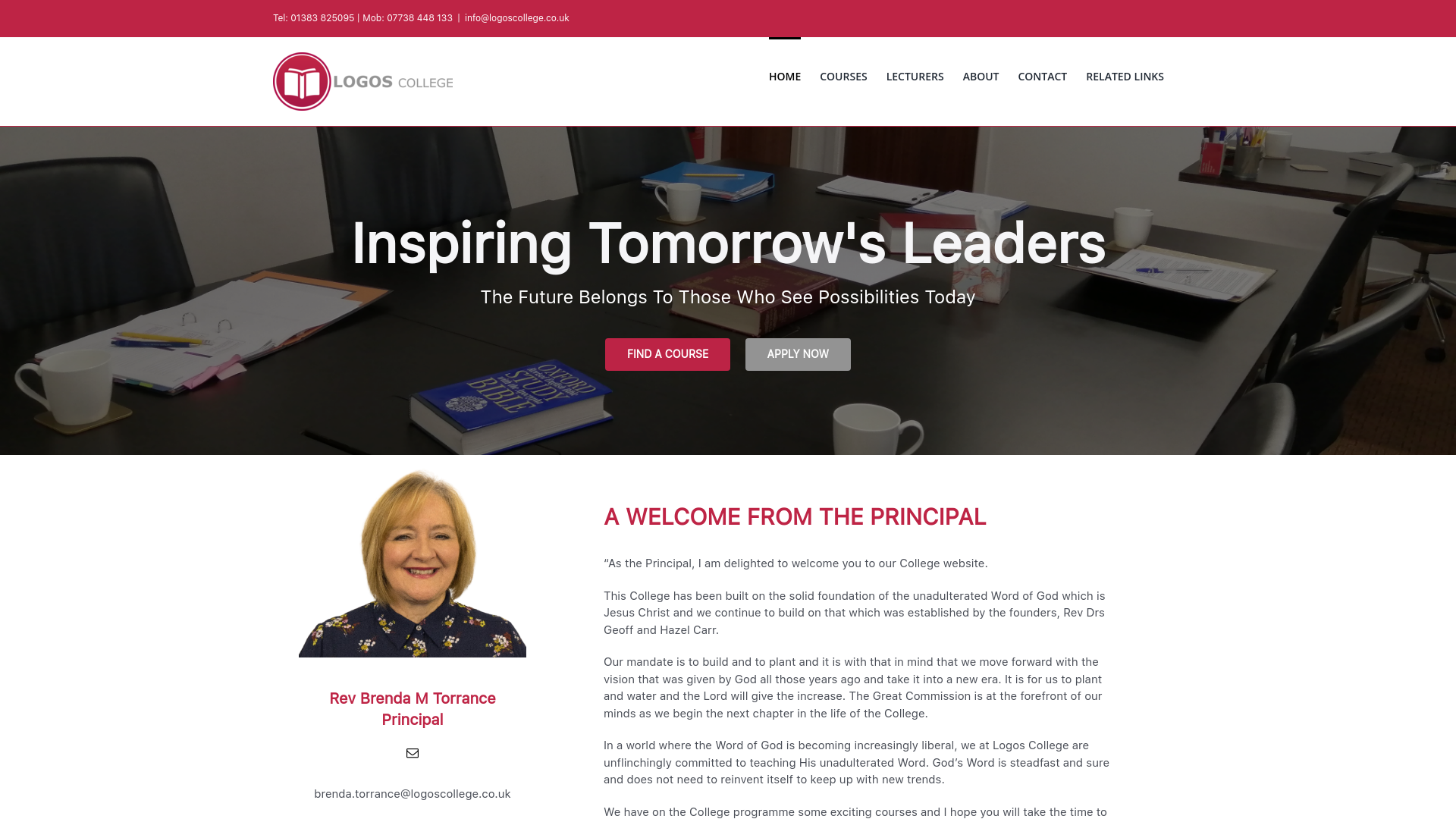 Website screenshot