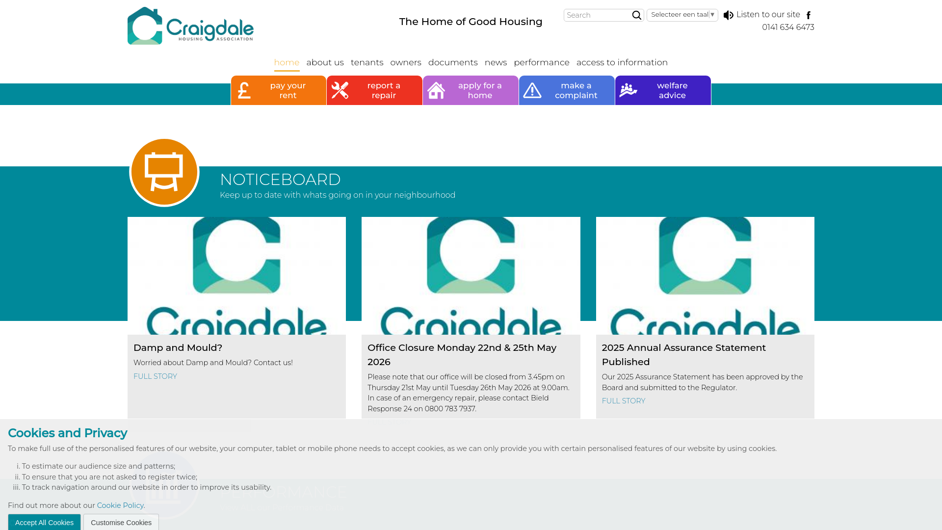 Website screenshot