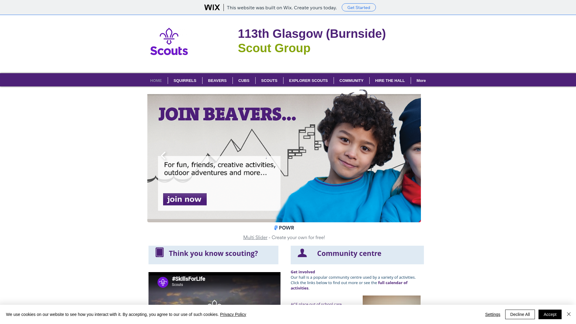 Website screenshot