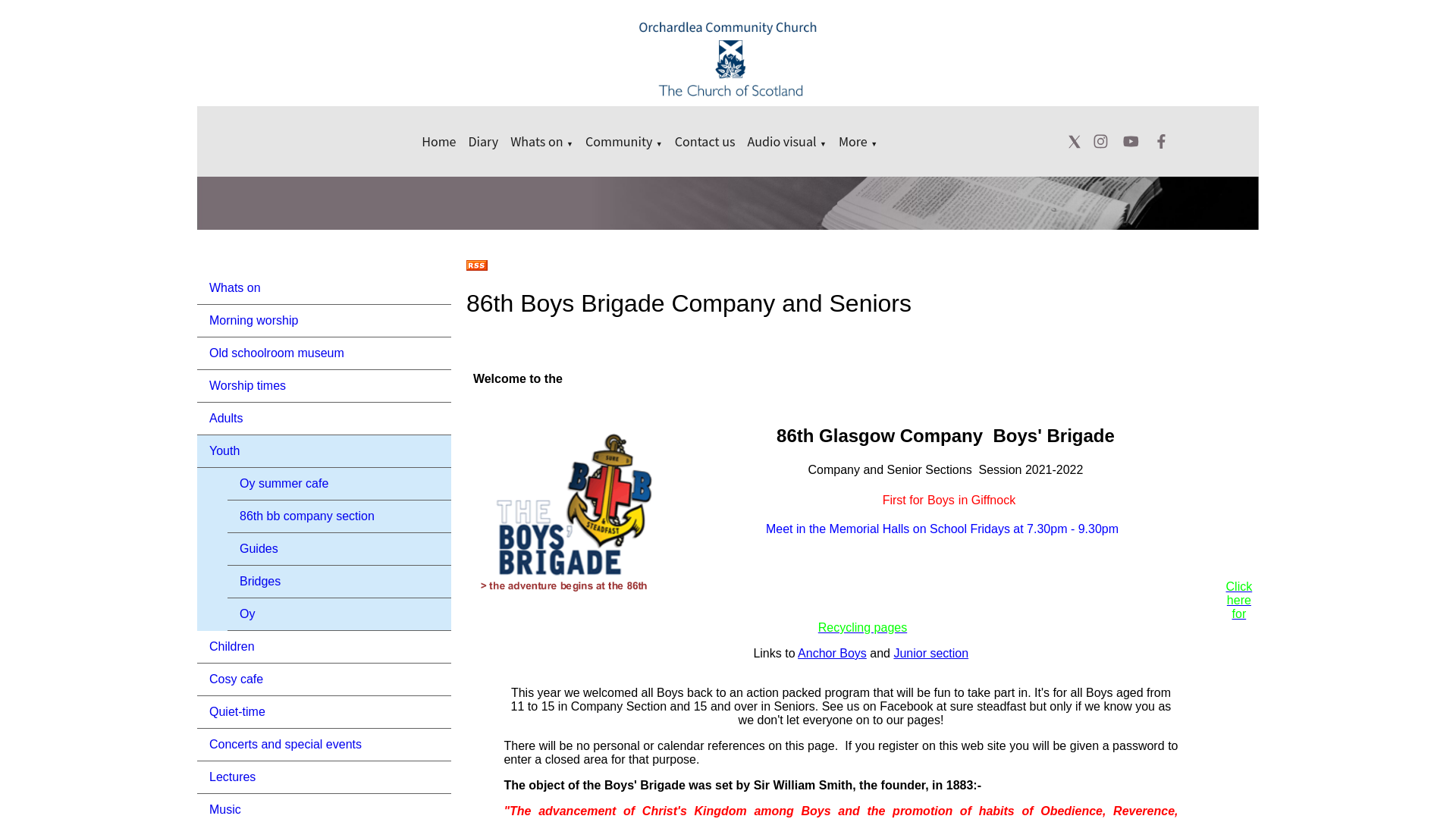Website screenshot