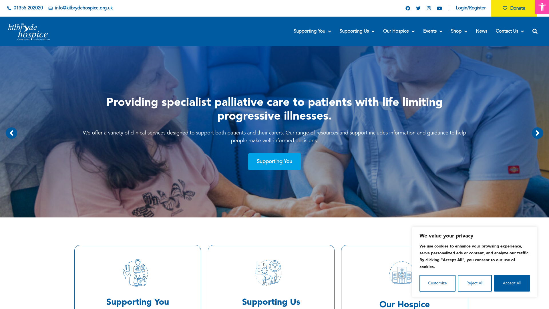 Website screenshot