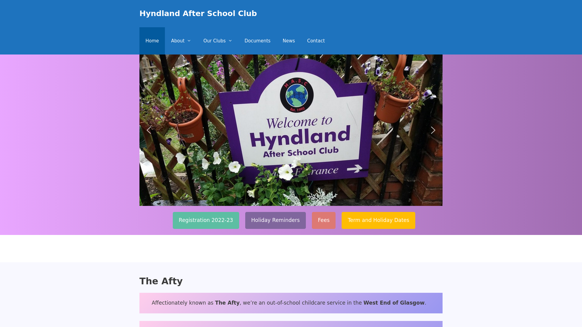 Website screenshot