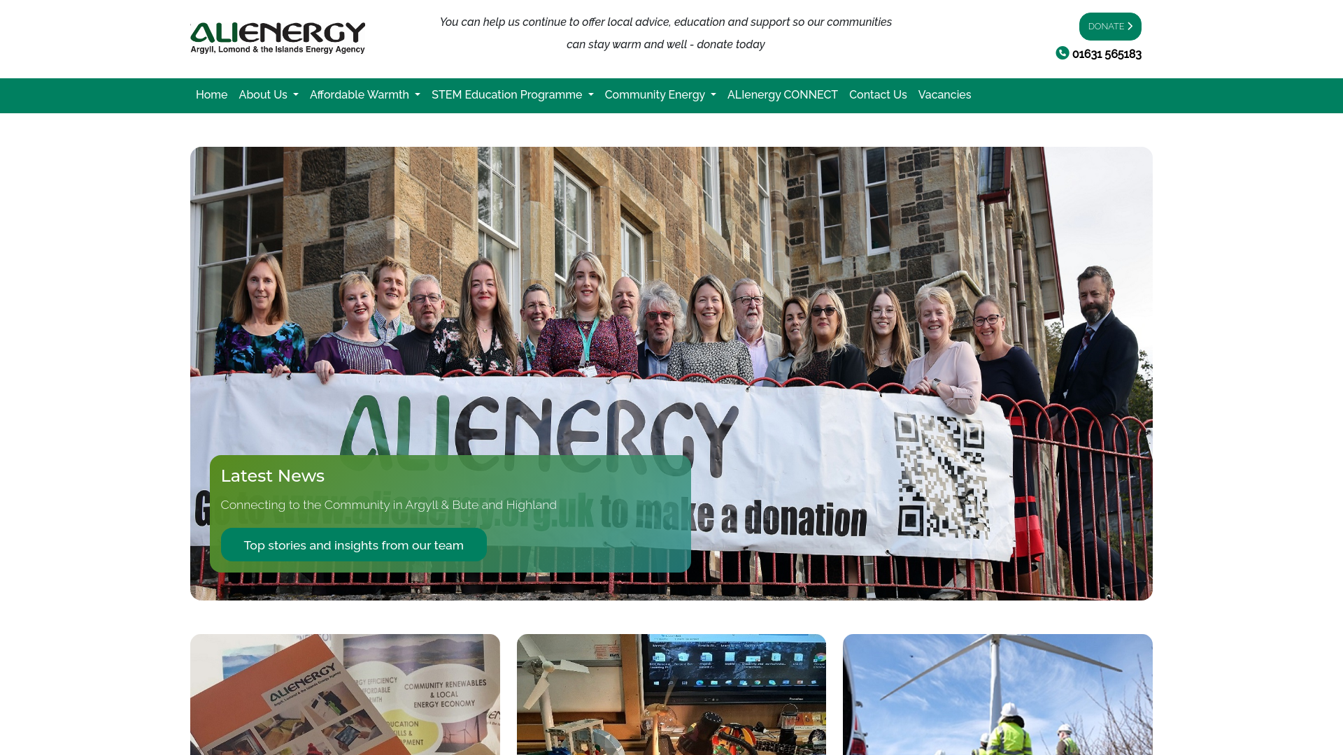 Website screenshot