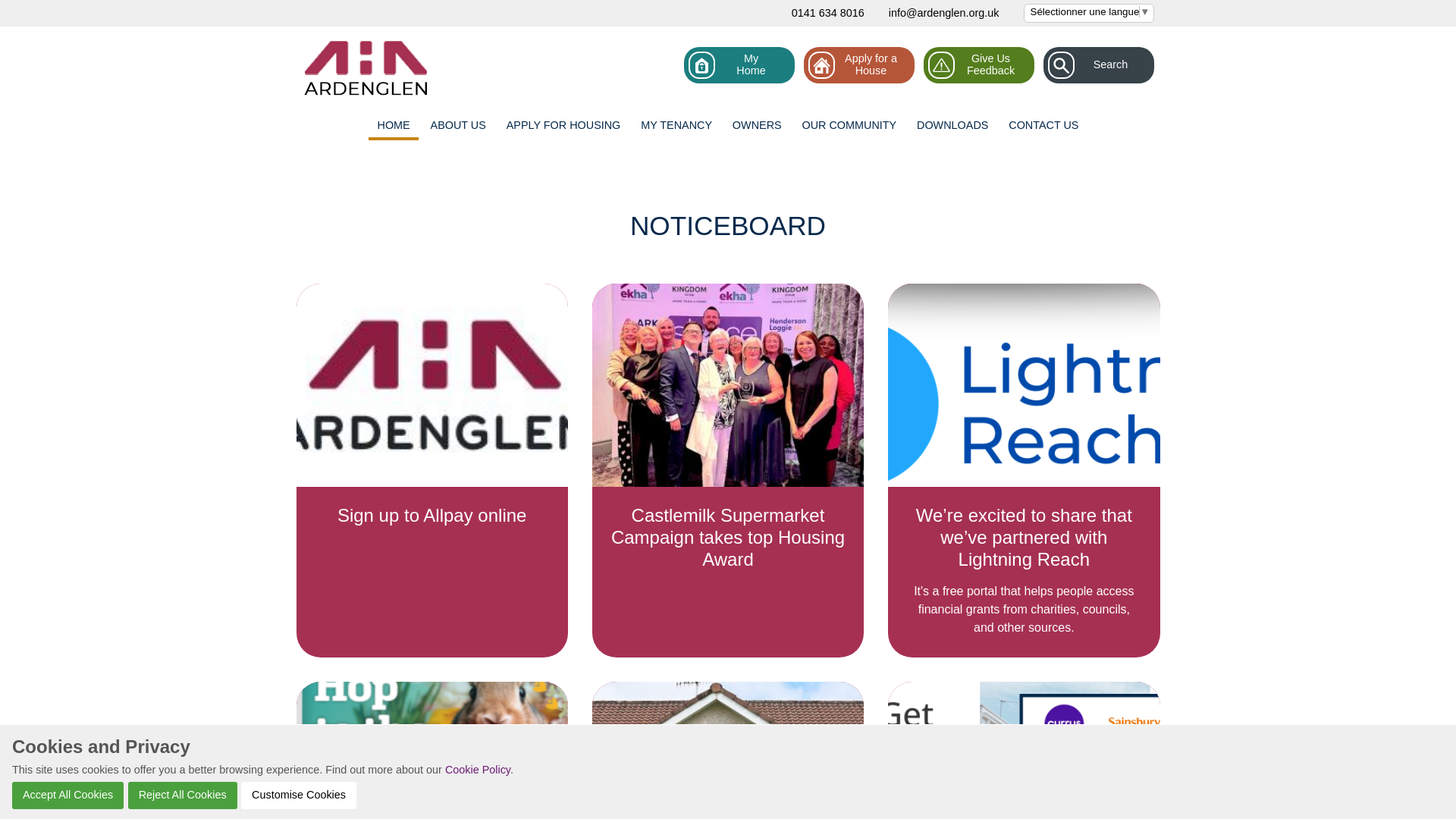 Website screenshot