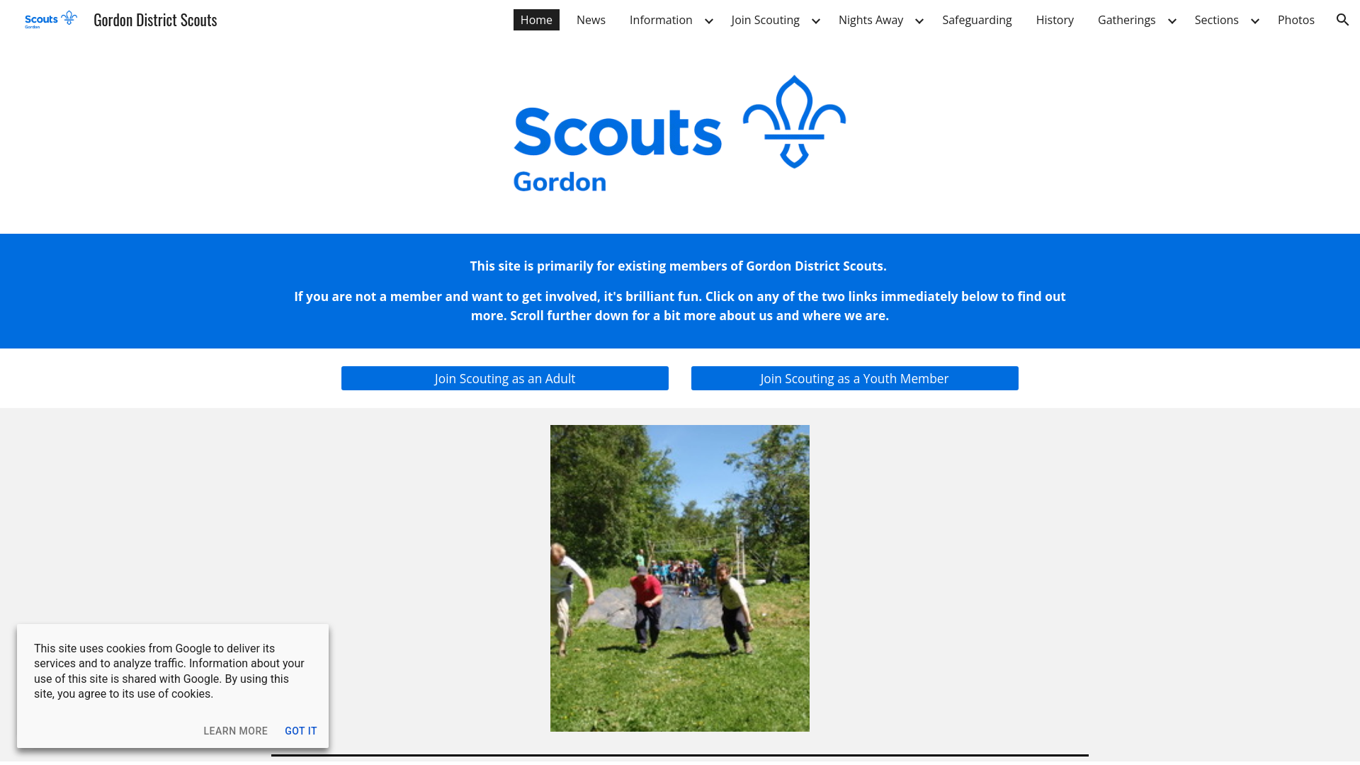 Website screenshot