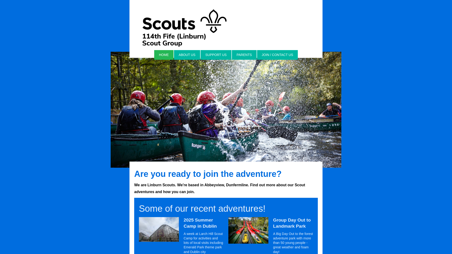 Website screenshot