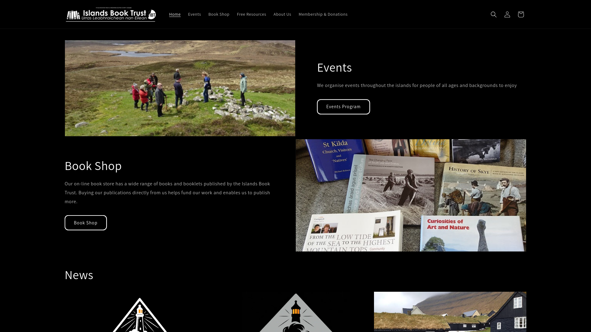 Website screenshot