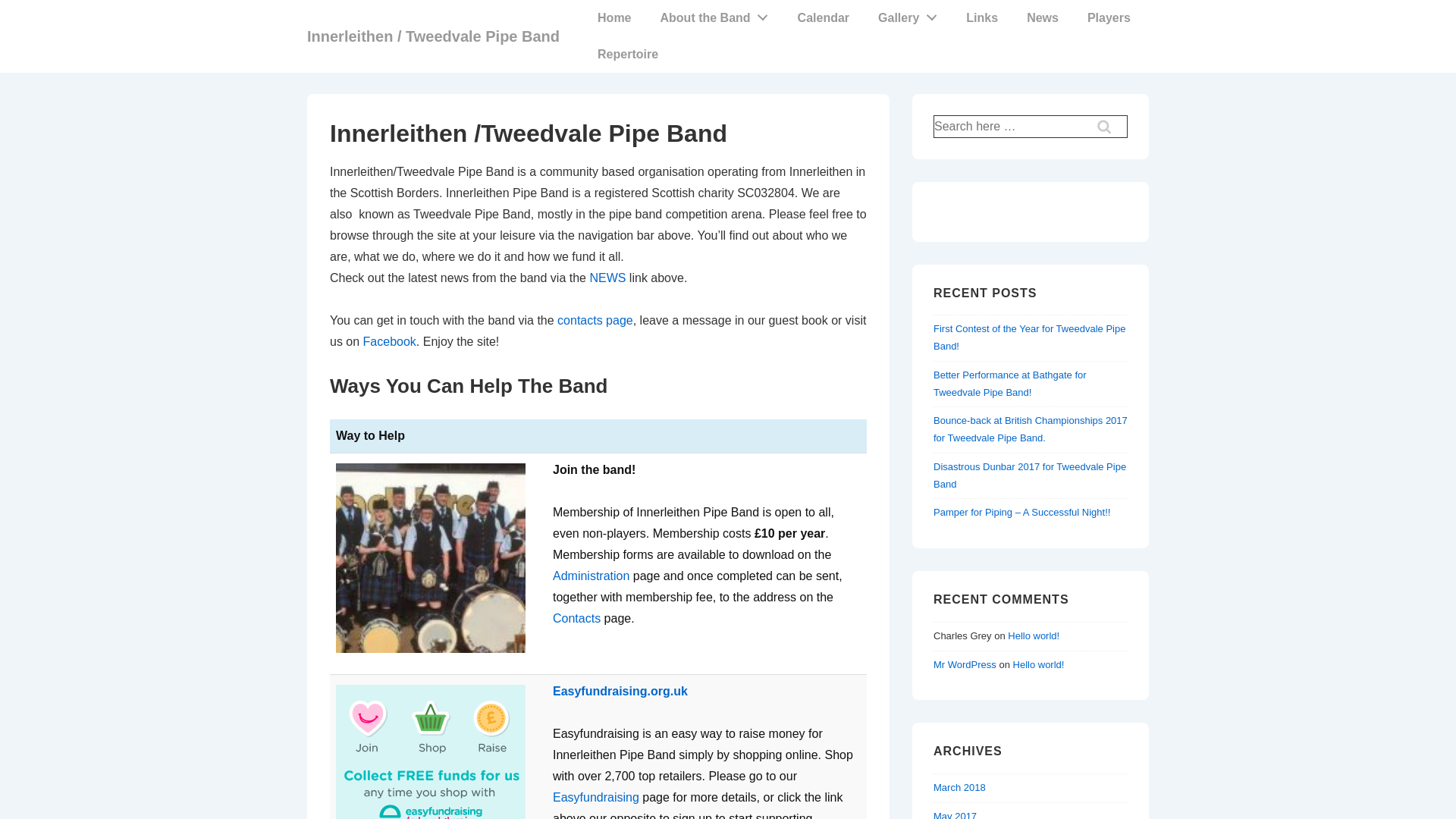 Website screenshot