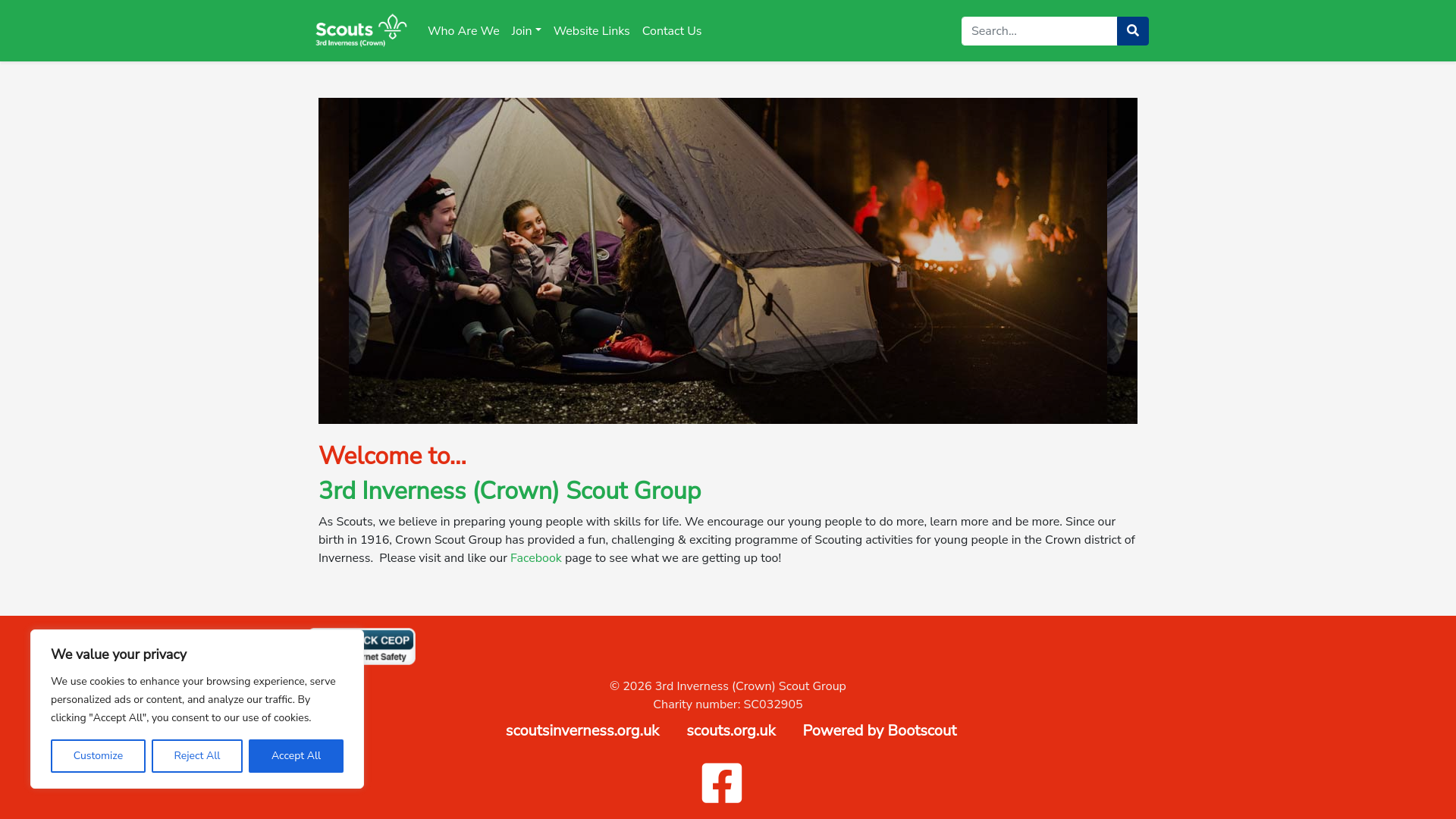 Website screenshot